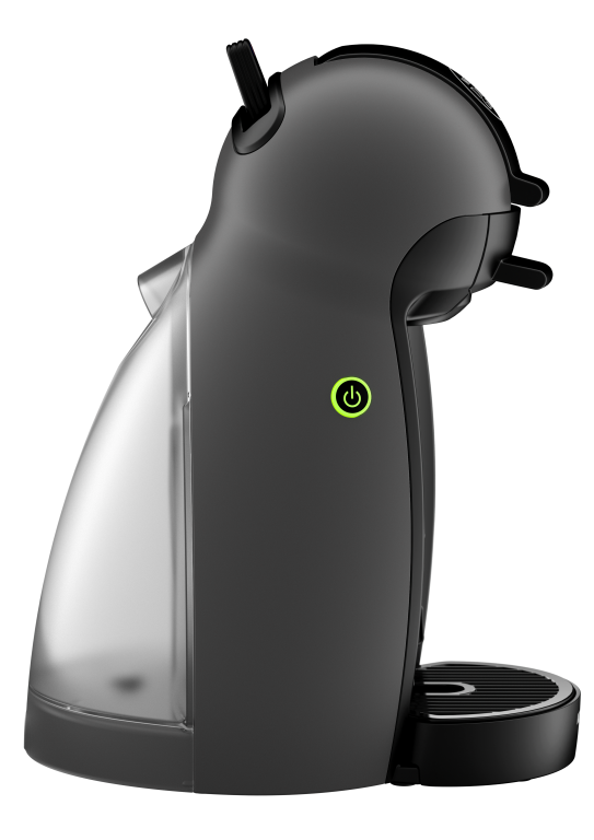 Cafetera de cápsulas - Krups Piccolo KP-100-BSC Antracita, 15 bar, 0.6 l, 1.500 W, Antracita