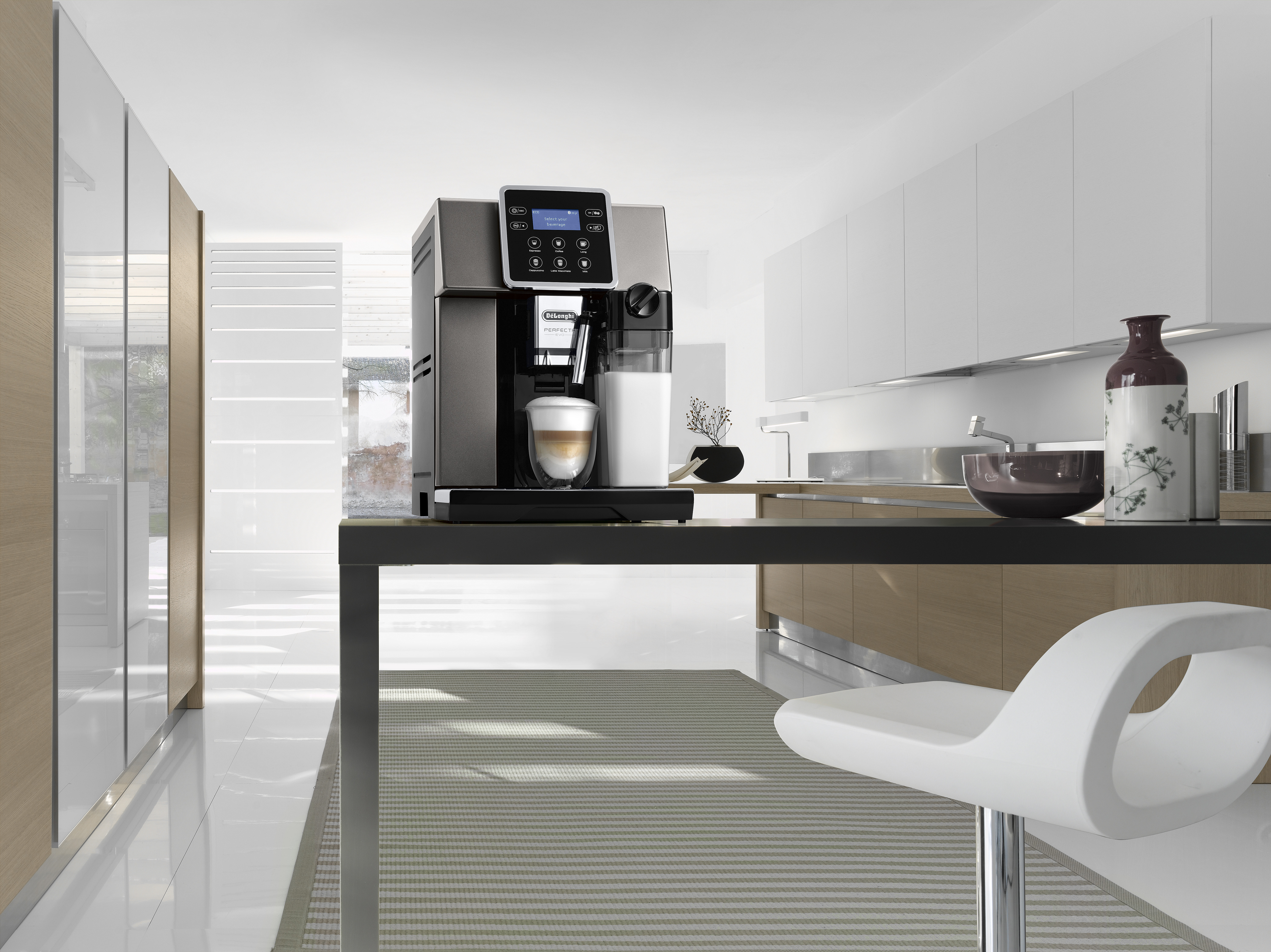 DE LONGHI  (ESAM420.80TB) - Volautomatische espressomachine - Extern melkreservoir - Zilver
