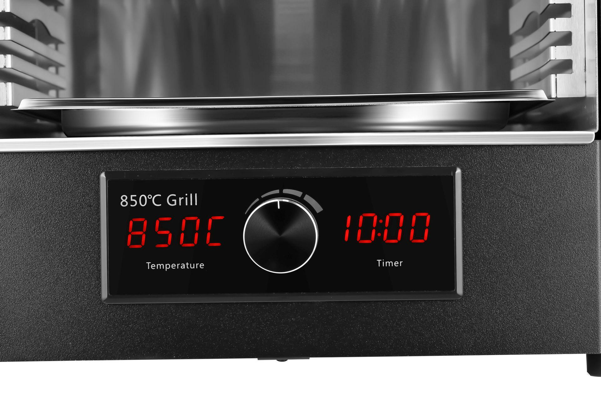 EL FUEGO AY4222 Steakgrill Texas Elektrogrill, Mattschwarz 