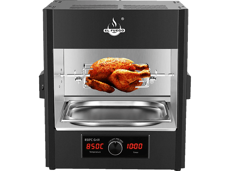 Elektrogrill EL FUEGO AY4222 Steakgrill Texas Elektrogrill, Mattschwarz MediaMarkt