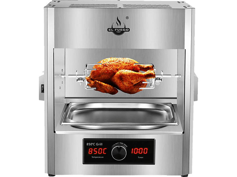 EL FUEGO AY4223 Steakgrill Texas Elektrogrill, Edelstahl Elektrogrill Edelstahl kaufen SATURN