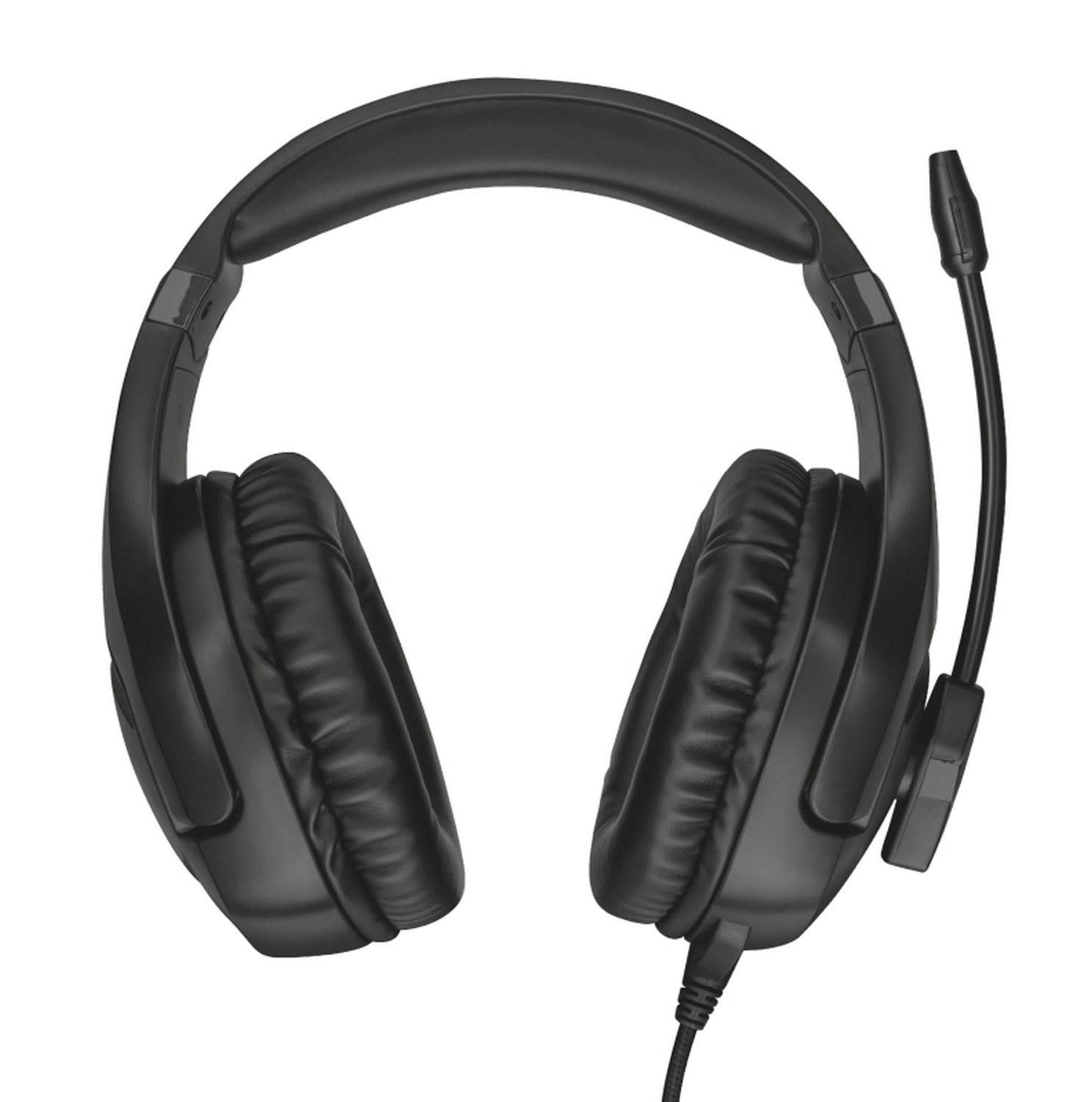 Auriculares gaming - Trust GXT 460, Luz azul LED, Micrófono, Multiplataforma, 50mm, Cable de 1 metro, Negro
