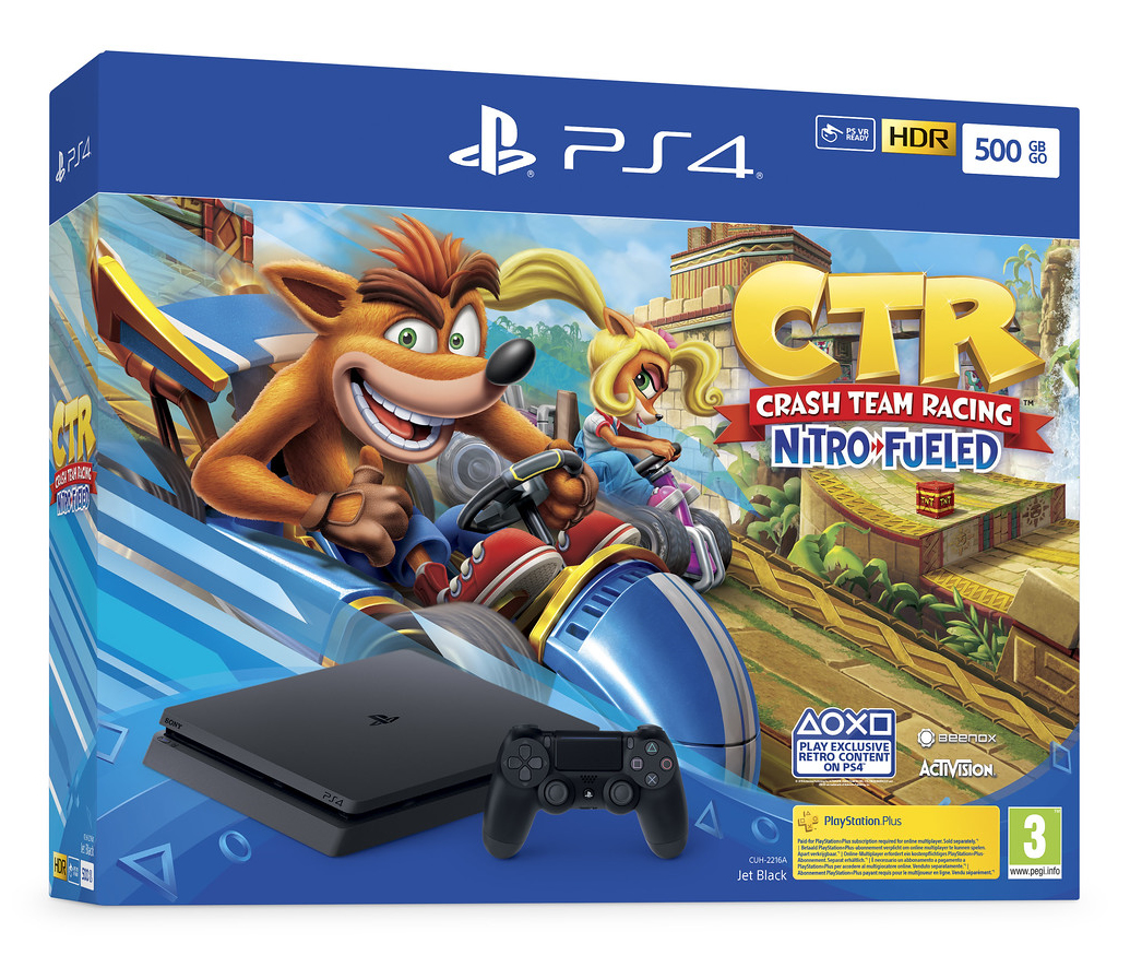 SONY Playstation 4 500 GB + Crash Team Racing Nitro-Fueled Bundle