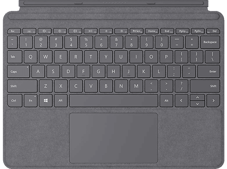MICROSOFT Surface Platin Grau Cover Go Tastatur Type Signature