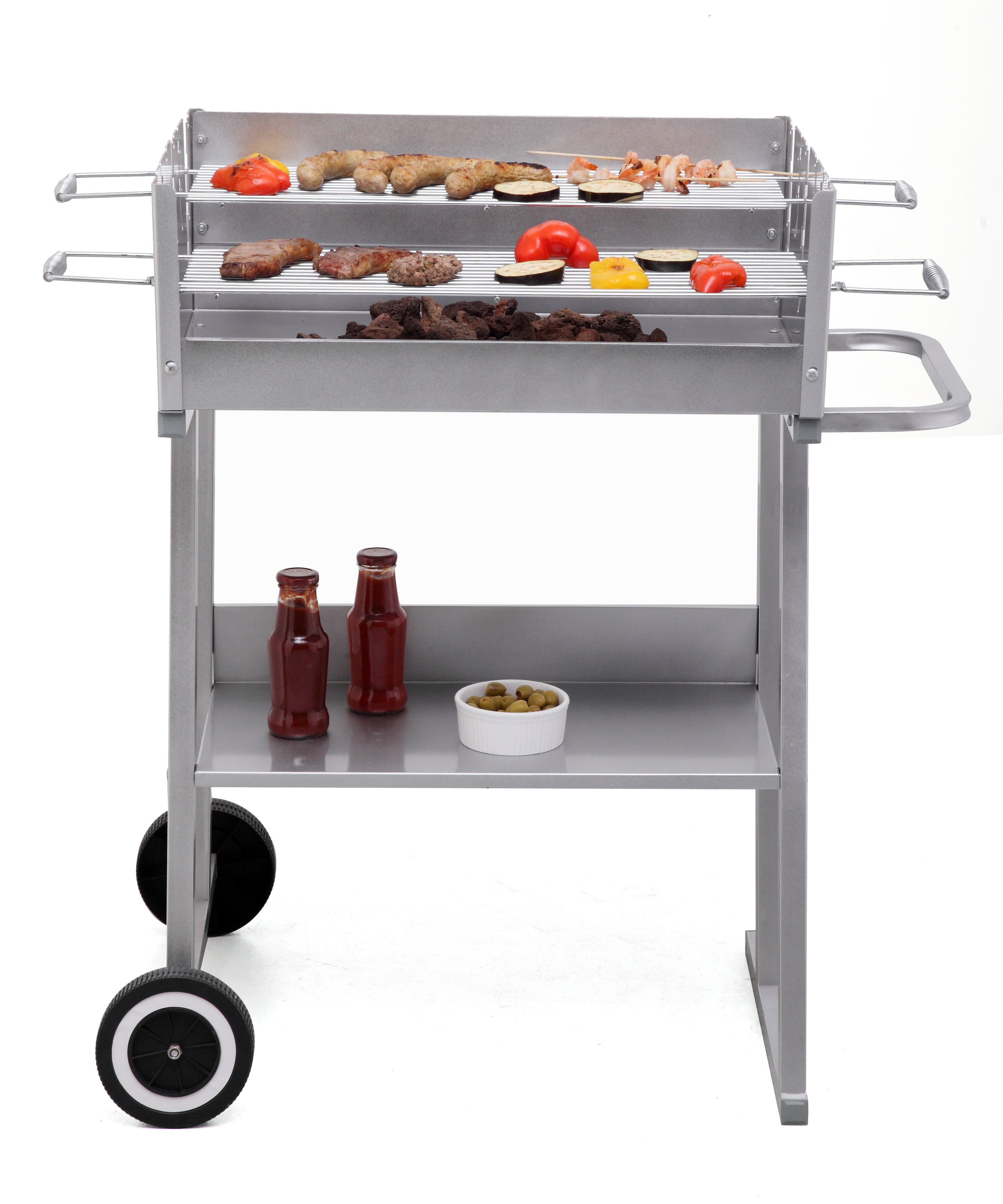 TEPRO 1030 Pasadena Kohlegrill, Silber 