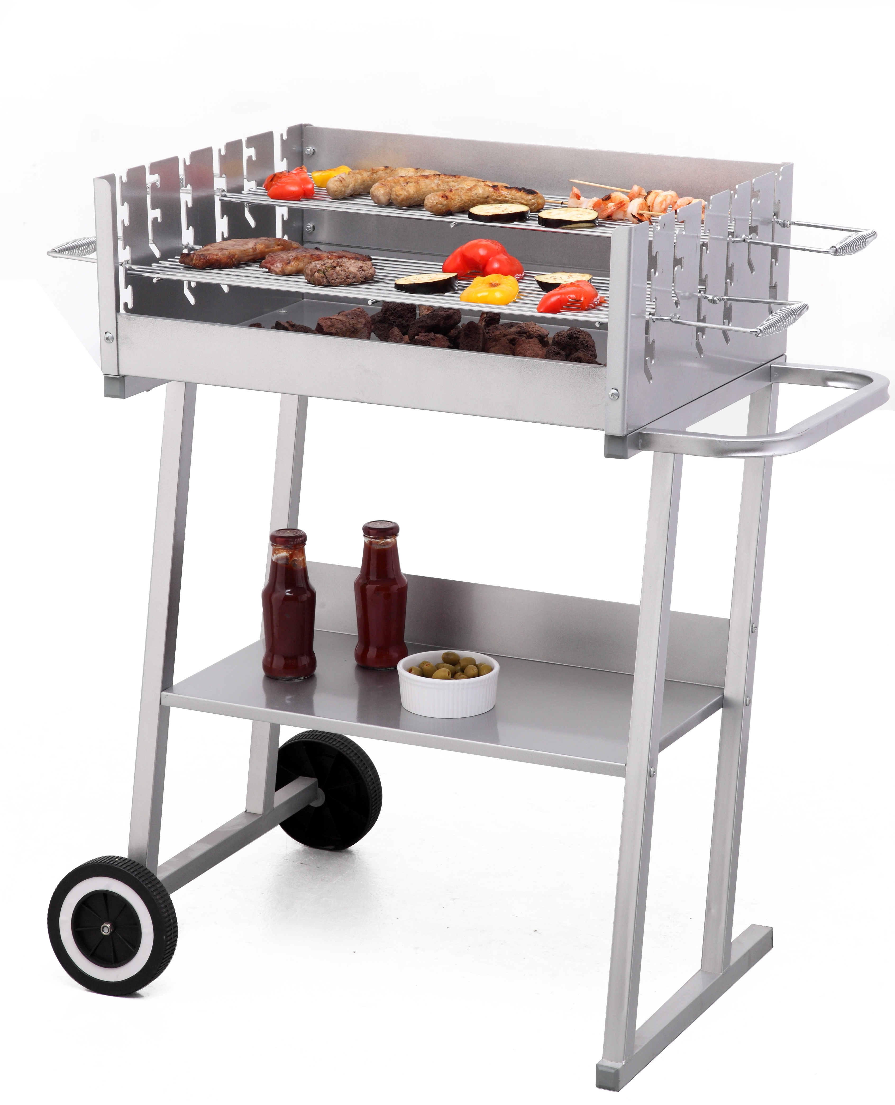 TEPRO 1030 Pasadena Kohlegrill, Silber 
