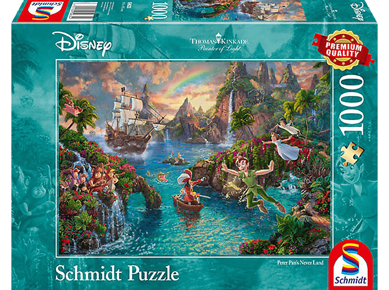 SCHMIDT SPIELE (UE) Puzzle Disney Peter Pan 1.000 Teile Puzzle Mehrfarbig
