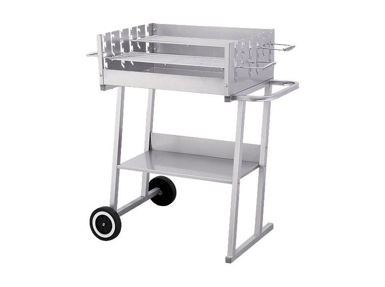 Produktbild von Robens Wayne Holzkohlegrill, 34,5x35x25,7cm, Stahl, Silber Bei Camping Wagner Campingzubehör