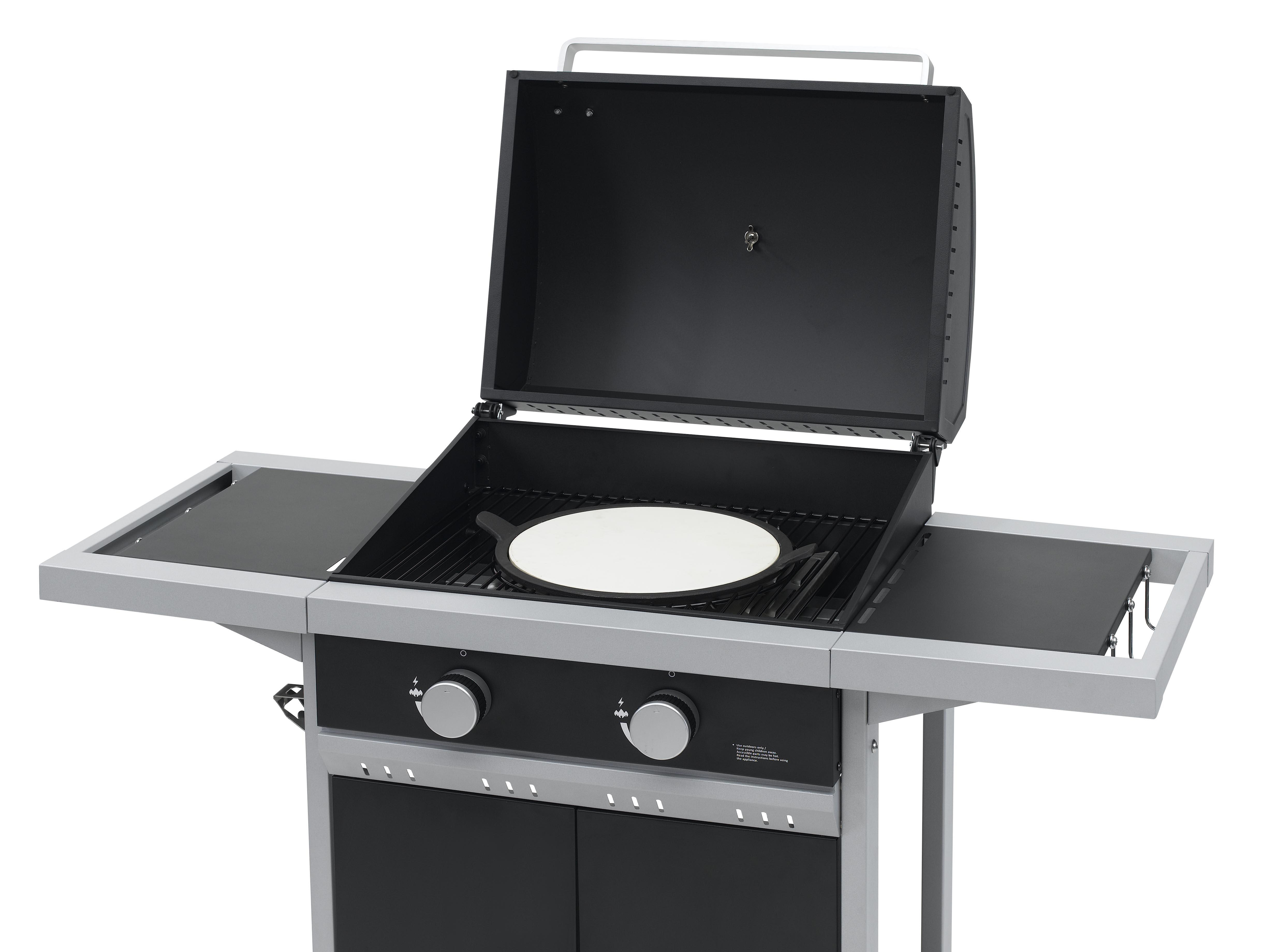 TEPRO 3161 Tiverton Gasgrill, Schwarz/Hellgrau (7000 Watt)