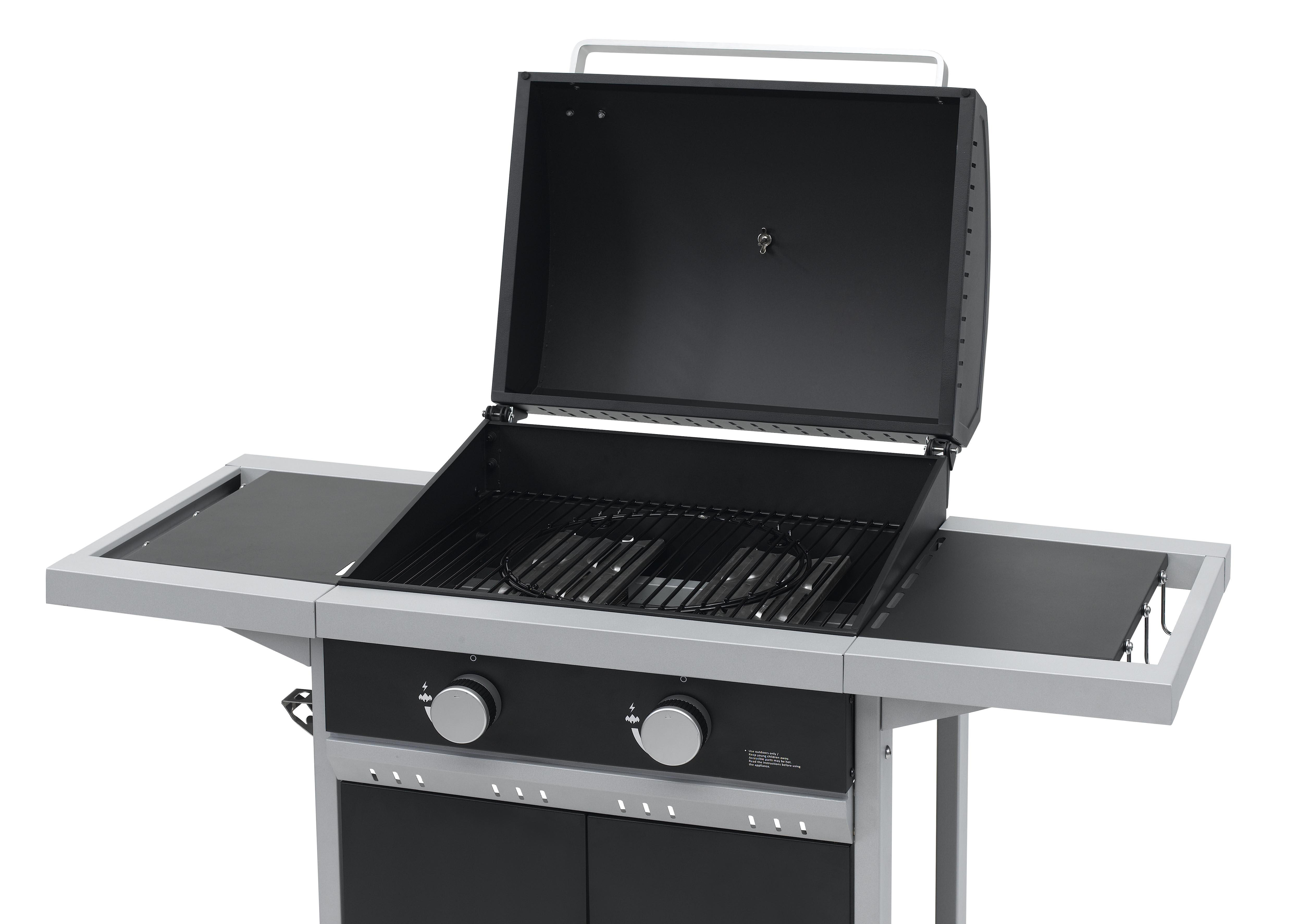 TEPRO 3161 Tiverton Gasgrill, Schwarz/Hellgrau (7000 Watt)