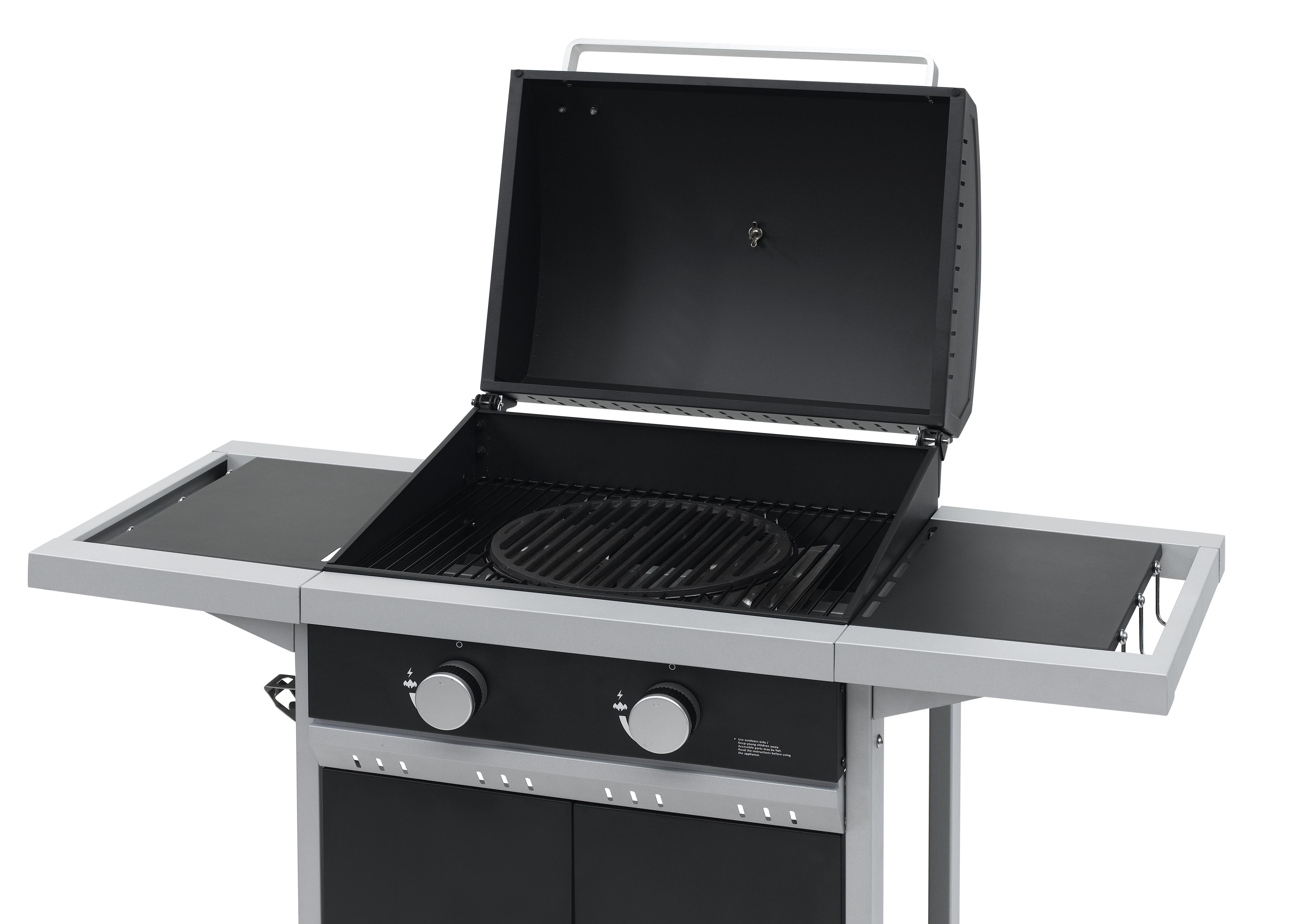 TEPRO 3161 Tiverton Gasgrill, Schwarz/Hellgrau (7000 Watt)
