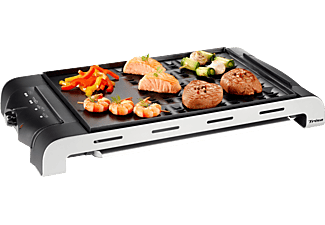 TRISA Trisa "Health Grill" - Grill da tavolo - Piastra: 37x27 cm - Nero/Argento - Grill da tavolo (Nero/Argento)