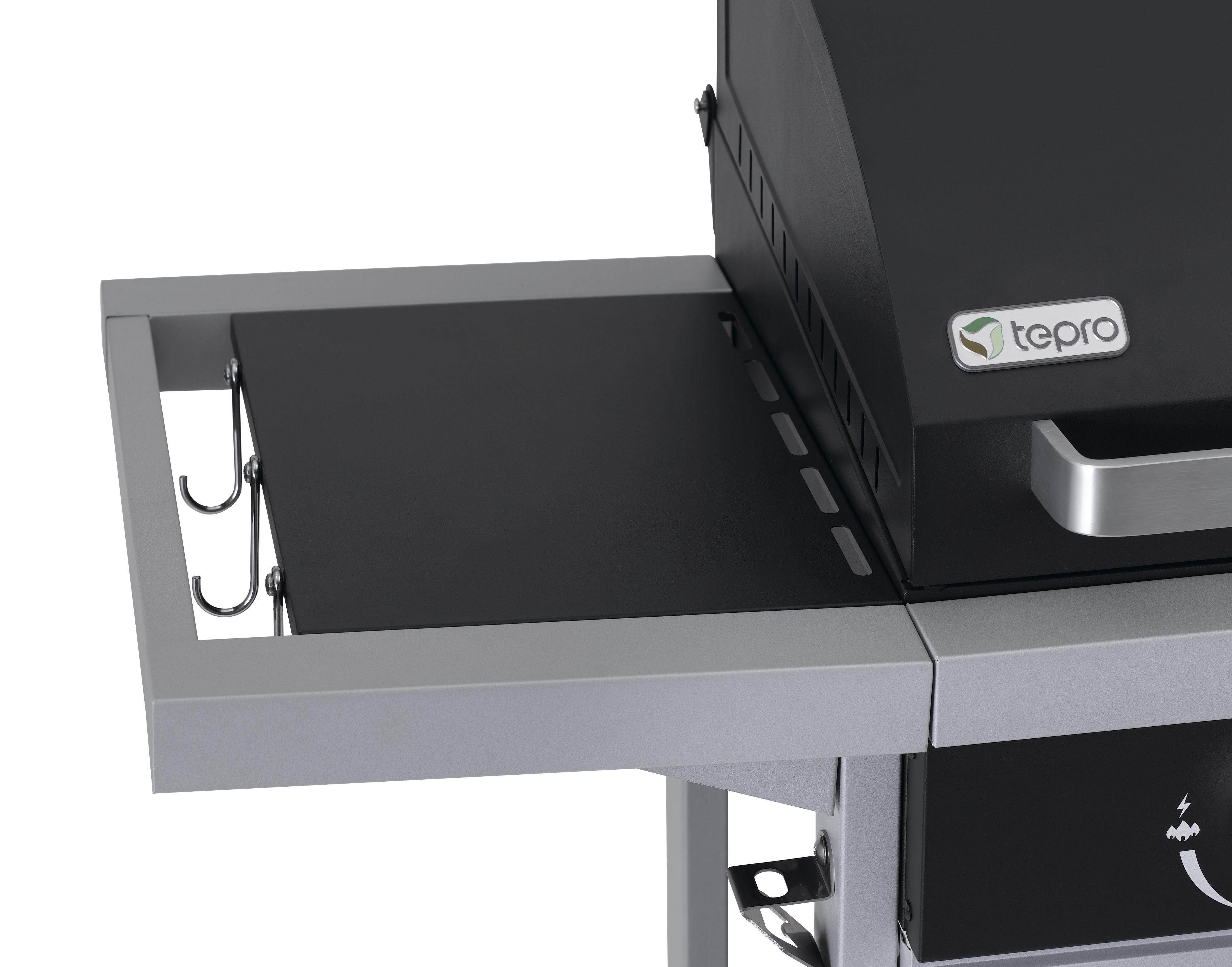 TEPRO 3161 Tiverton Gasgrill, Schwarz/Hellgrau (7000 Watt)