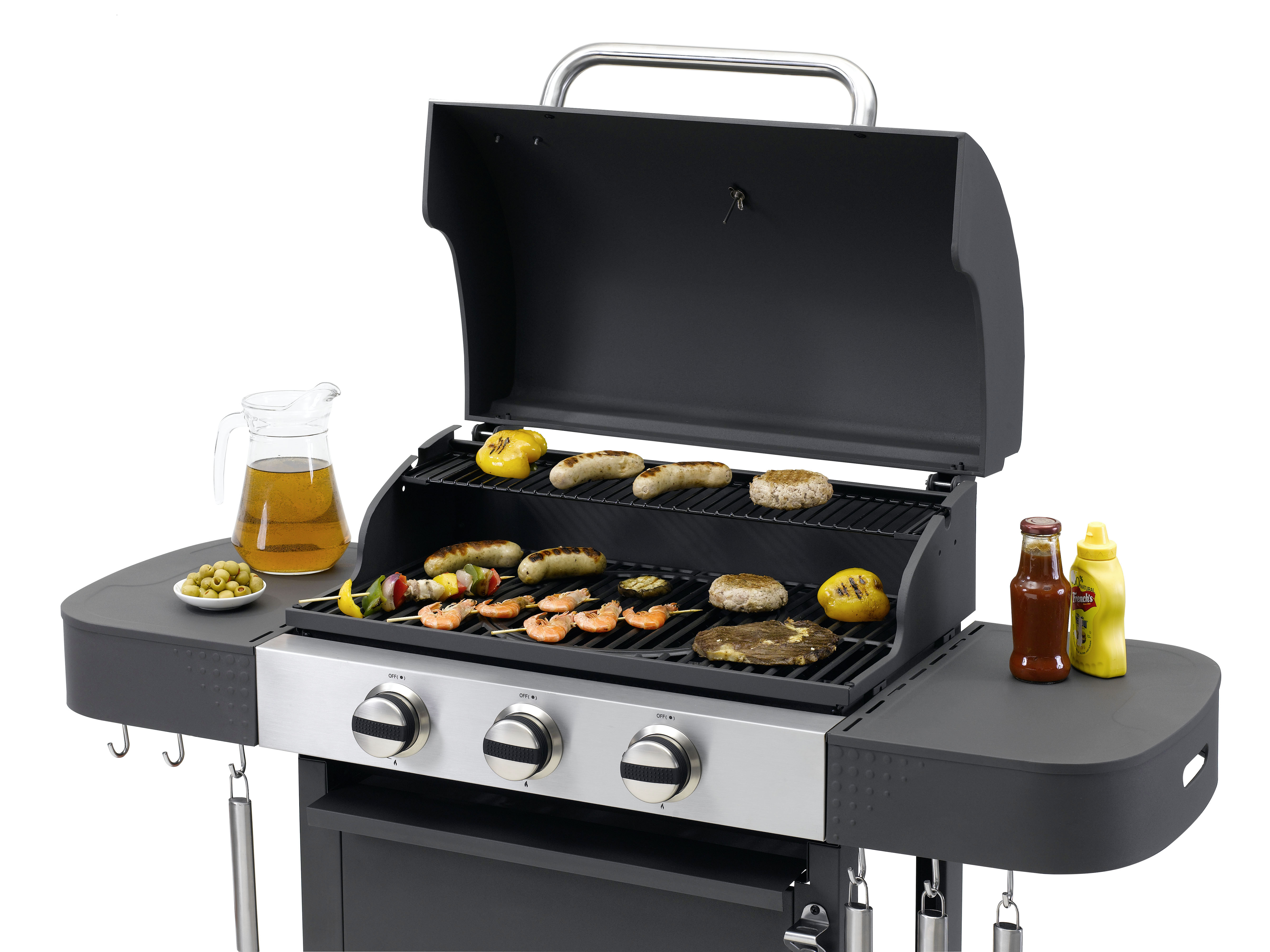TEPRO 3166N Medford Gasgrill, Anthrazit/Silber (9900 Watt)