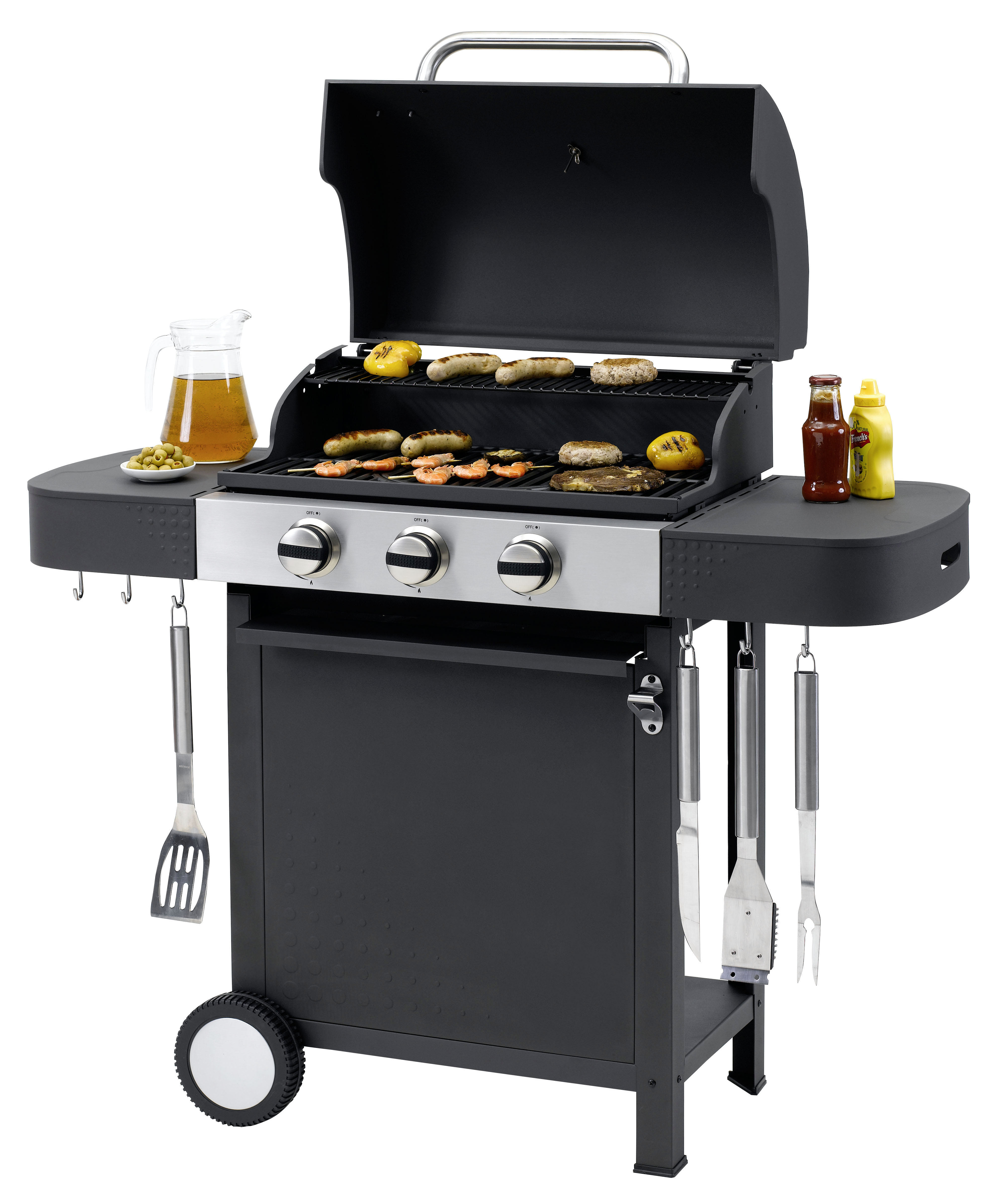 TEPRO 3166N Medford Gasgrill, Anthrazit/Silber (9900 Watt)