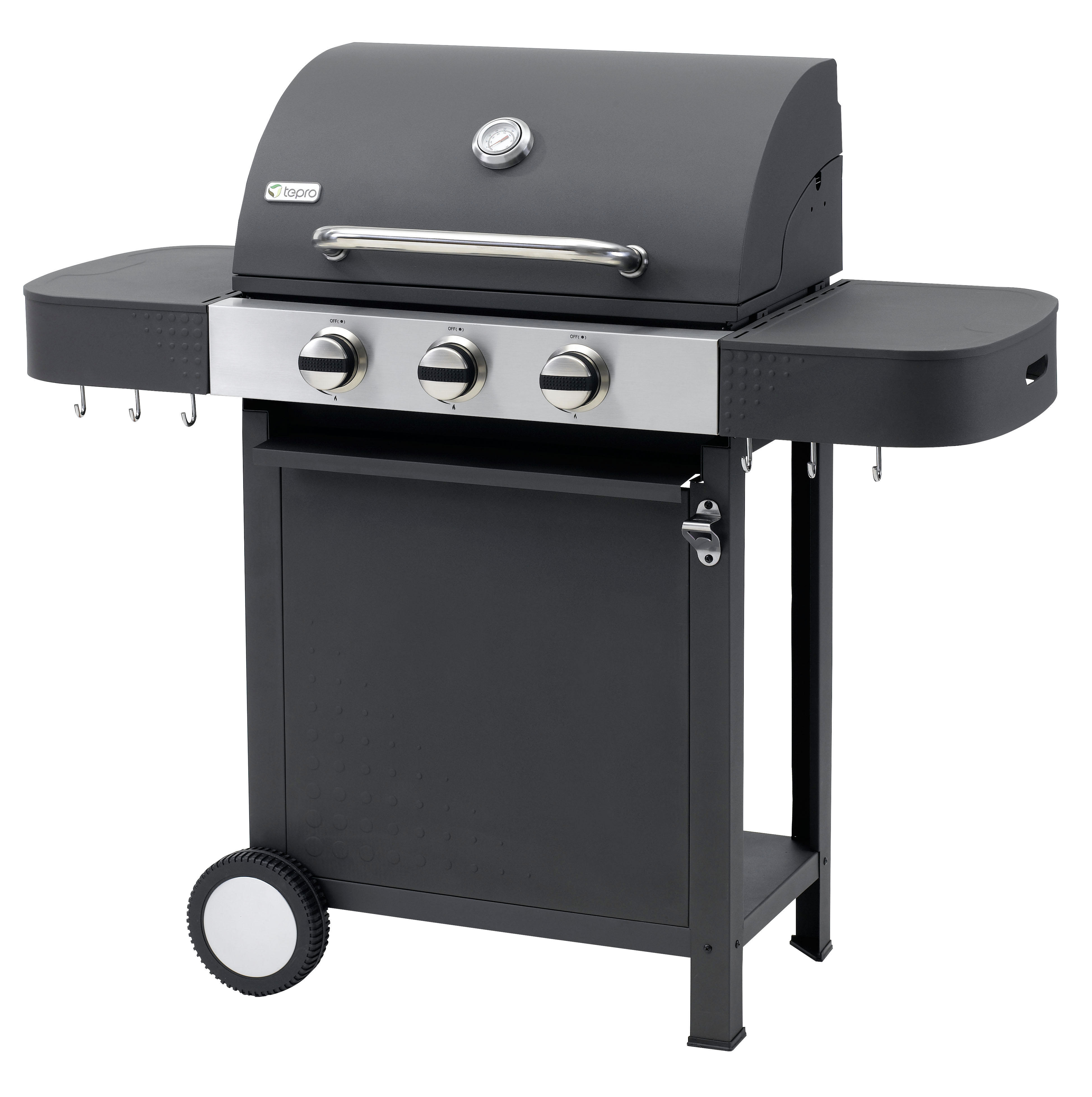 TEPRO 3166N Medford Gasgrill, Anthrazit/Silber (9900 Watt)