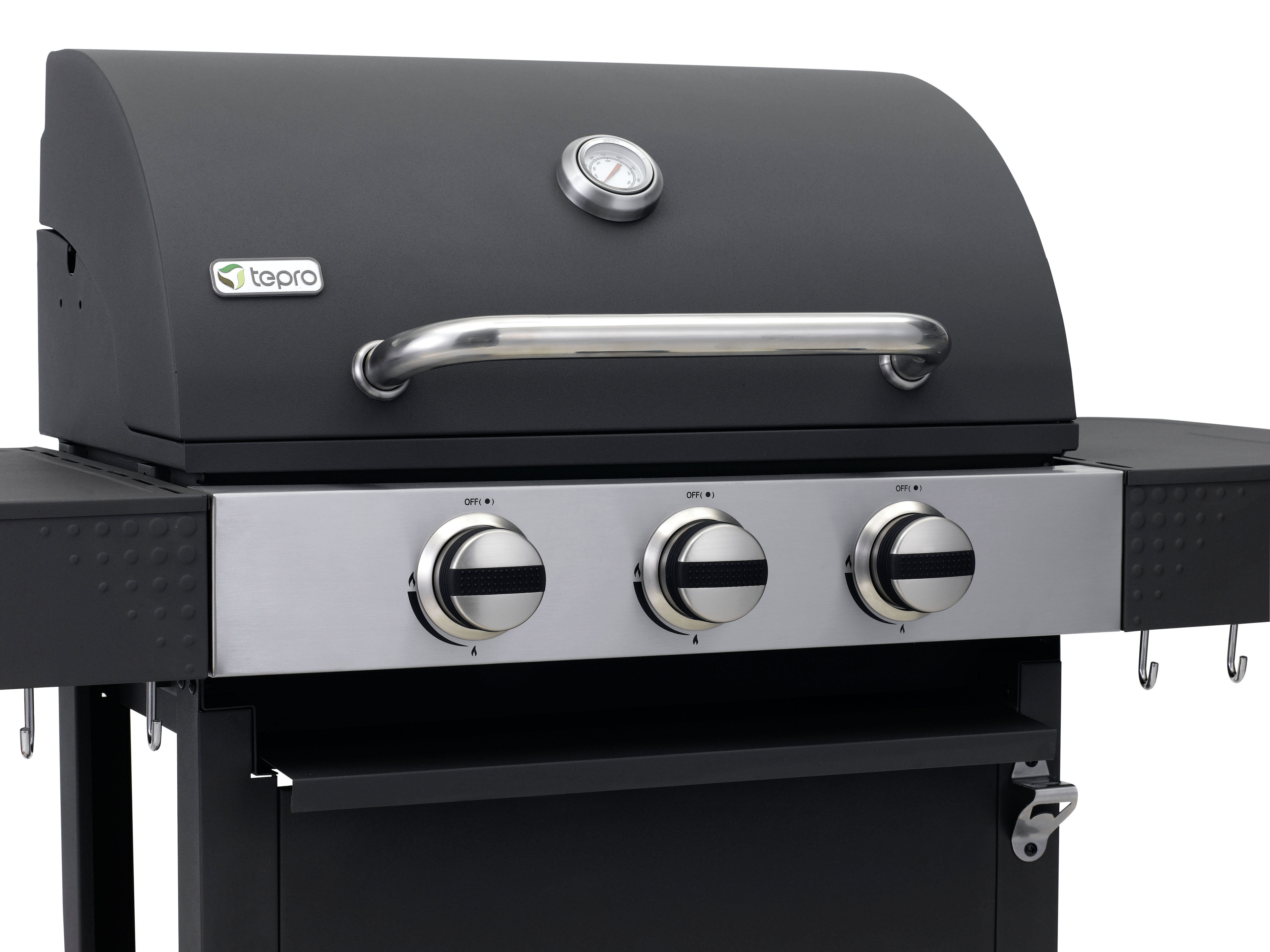 TEPRO 3166N Medford Gasgrill, Anthrazit/Silber (9900 Watt)