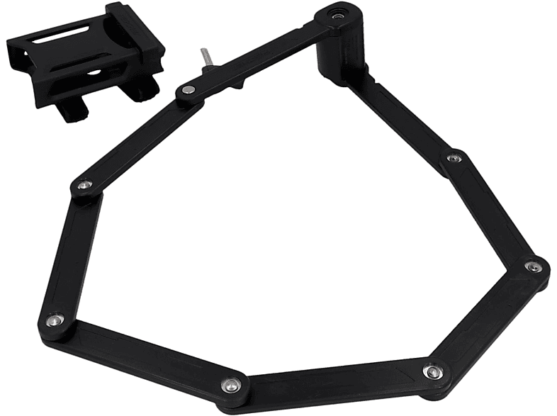 FISCHER 50385 Faltschloss Fahrradschloss (Schwarz)