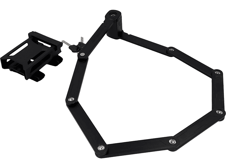 FISCHER 50385 Faltschloss Fahrradschloss (Schwarz)