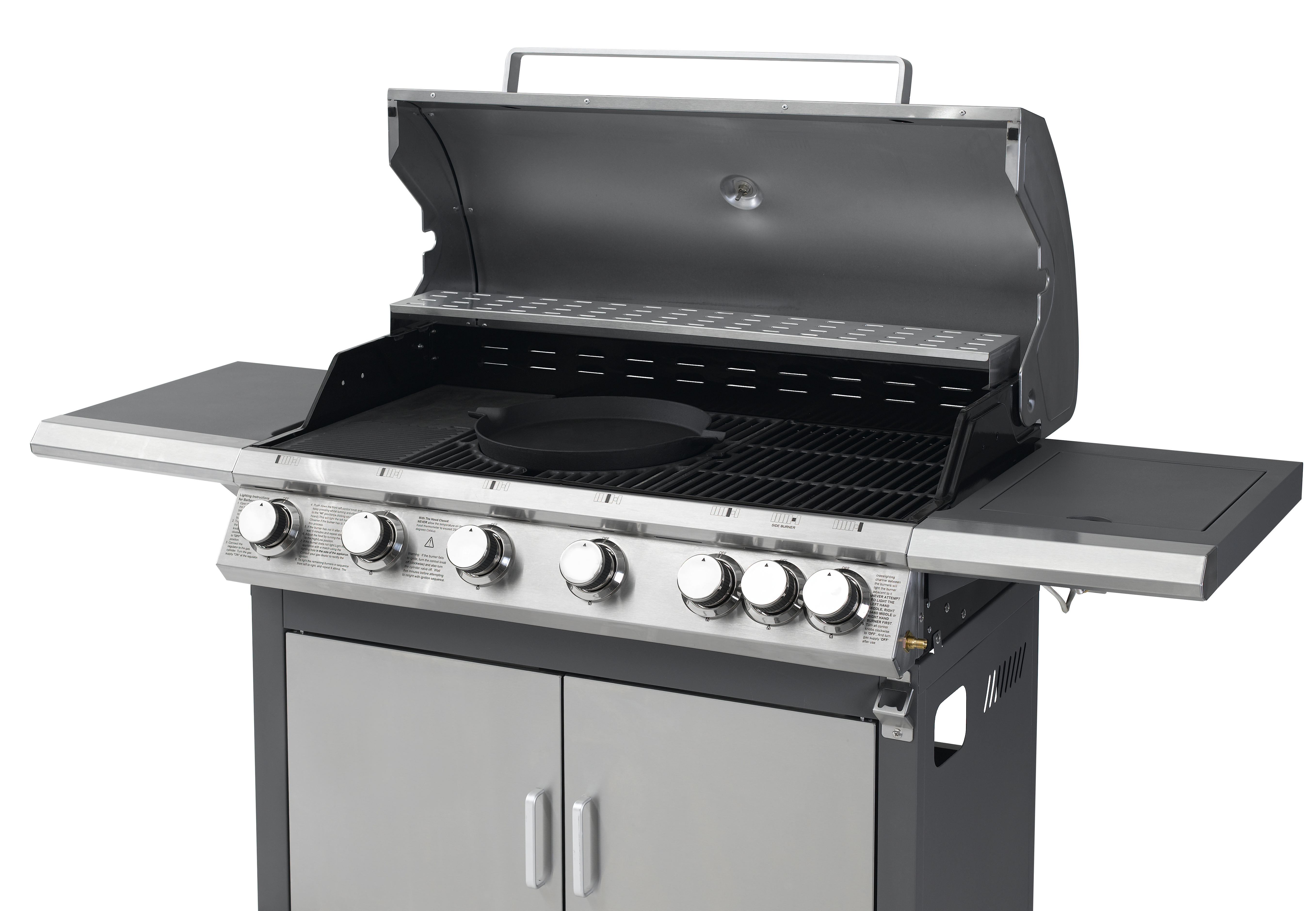 TEPRO 3177 Highview Gasgrill, Anthrazit/Edelstahl (22050 Watt)