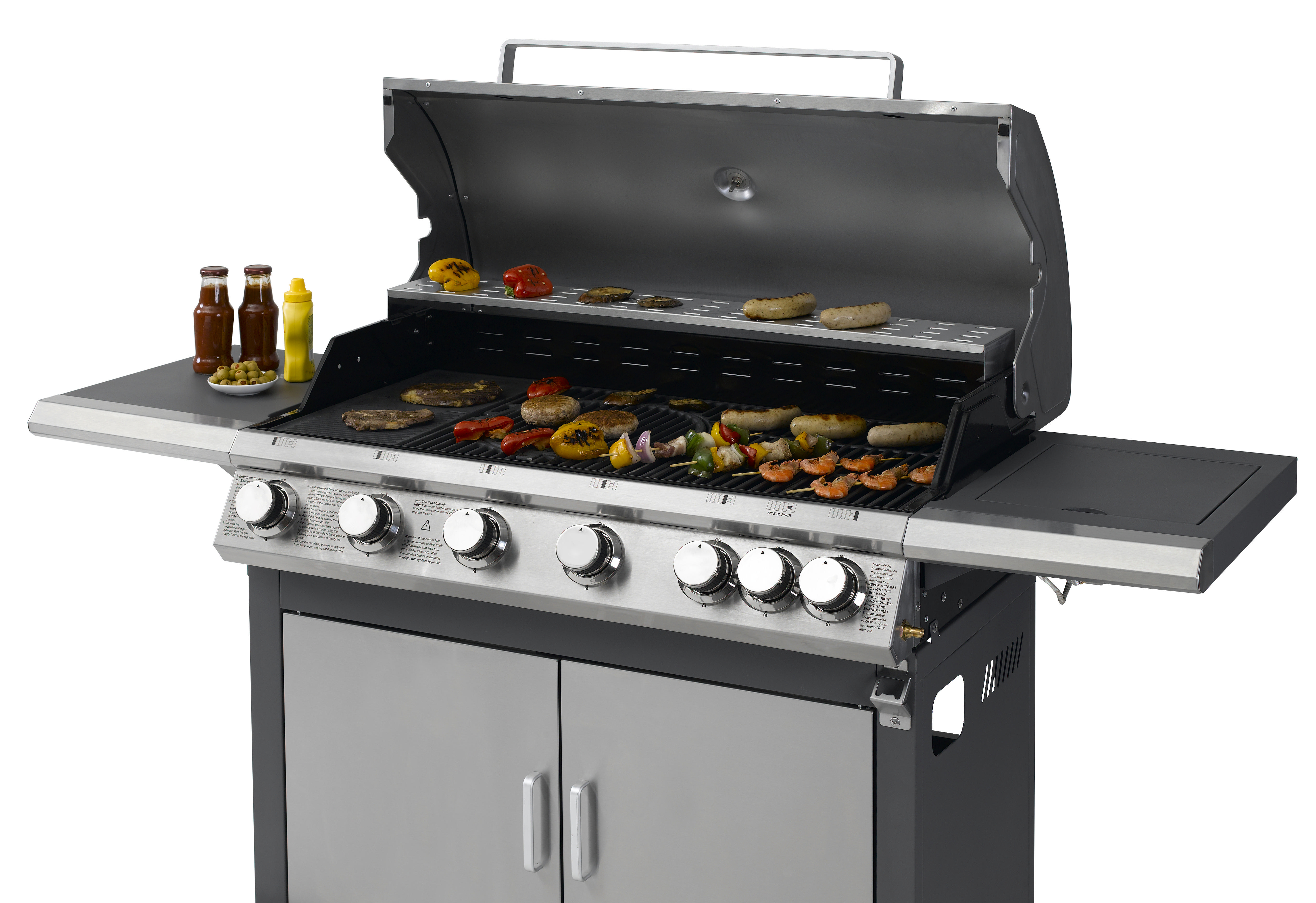 TEPRO 3177 Highview Gasgrill, Anthrazit/Edelstahl (22050 Watt)