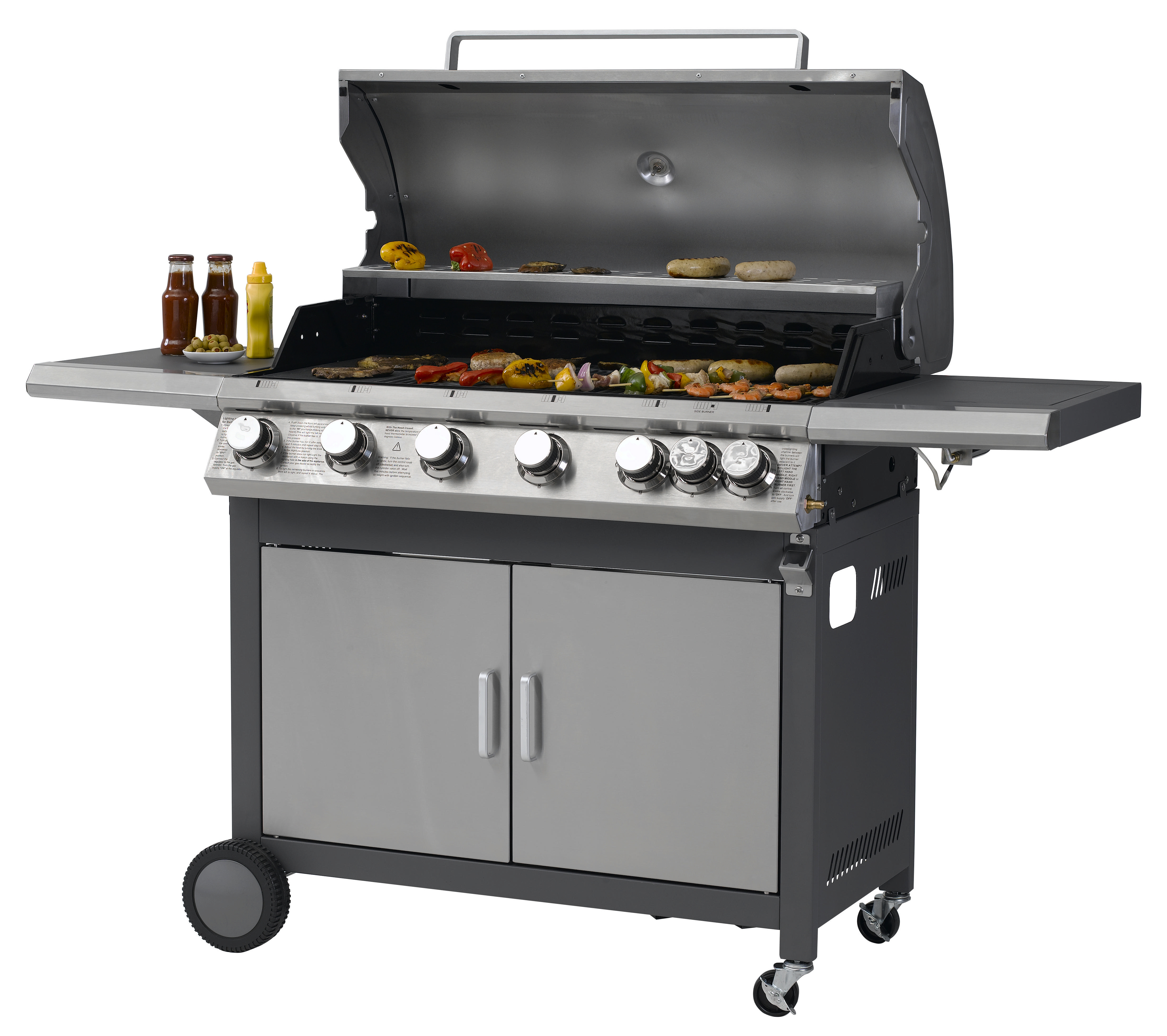 TEPRO 3177 Highview Gasgrill, Anthrazit/Edelstahl (22050 Watt)