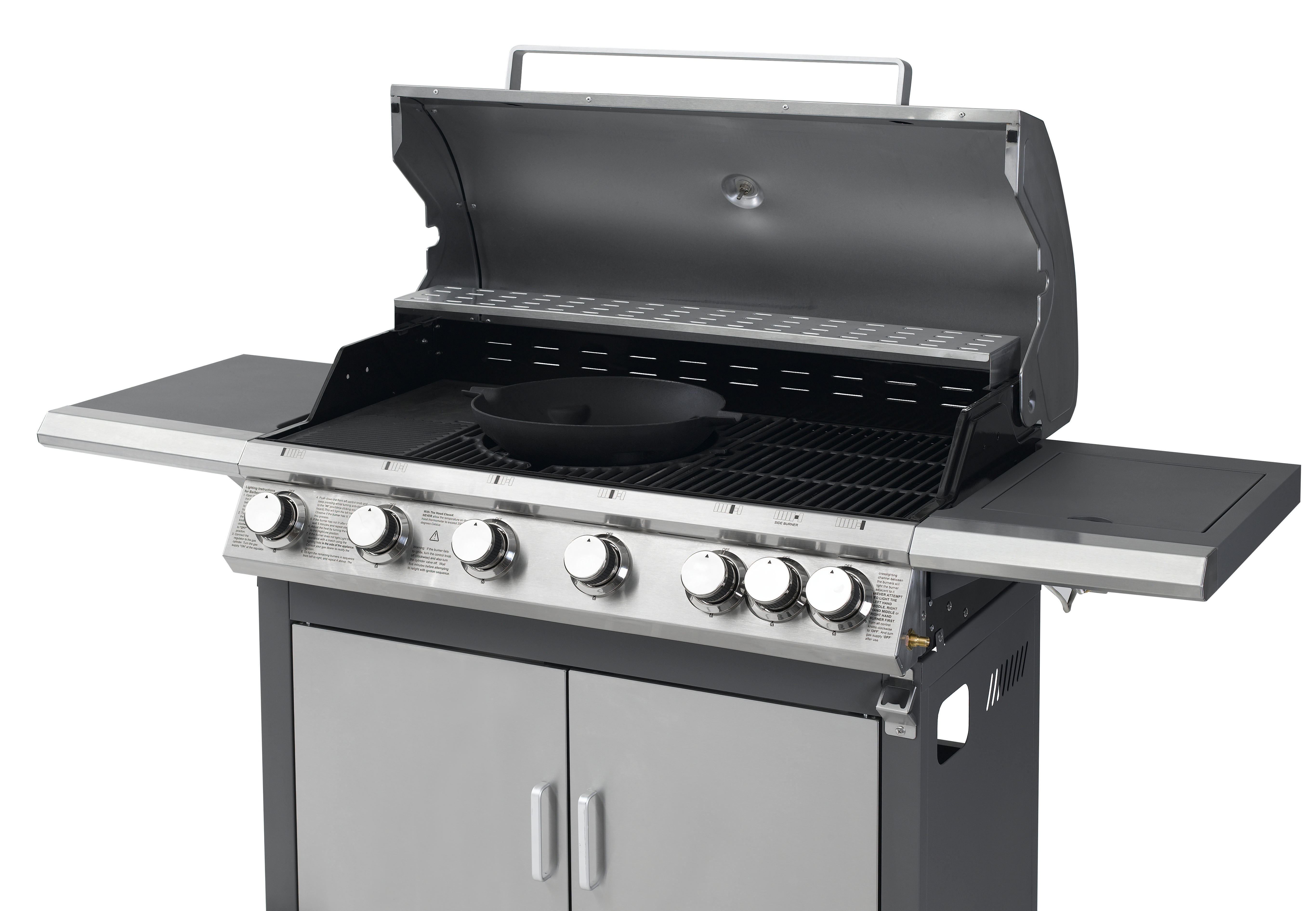 TEPRO 3177 Highview Gasgrill, Anthrazit/Edelstahl (22050 Watt)