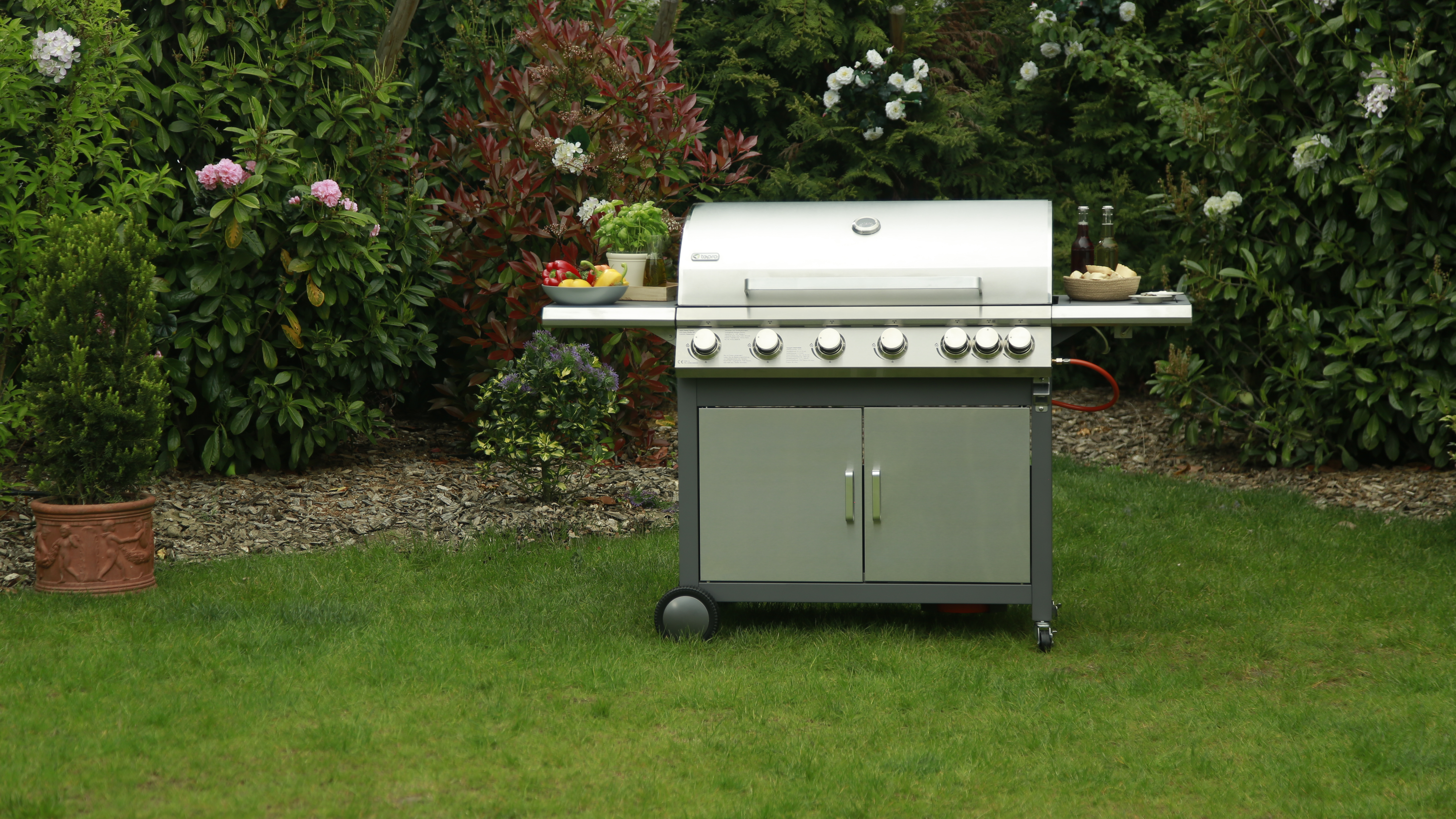 TEPRO 3177 Highview Gasgrill, Anthrazit/Edelstahl (22050 Watt)