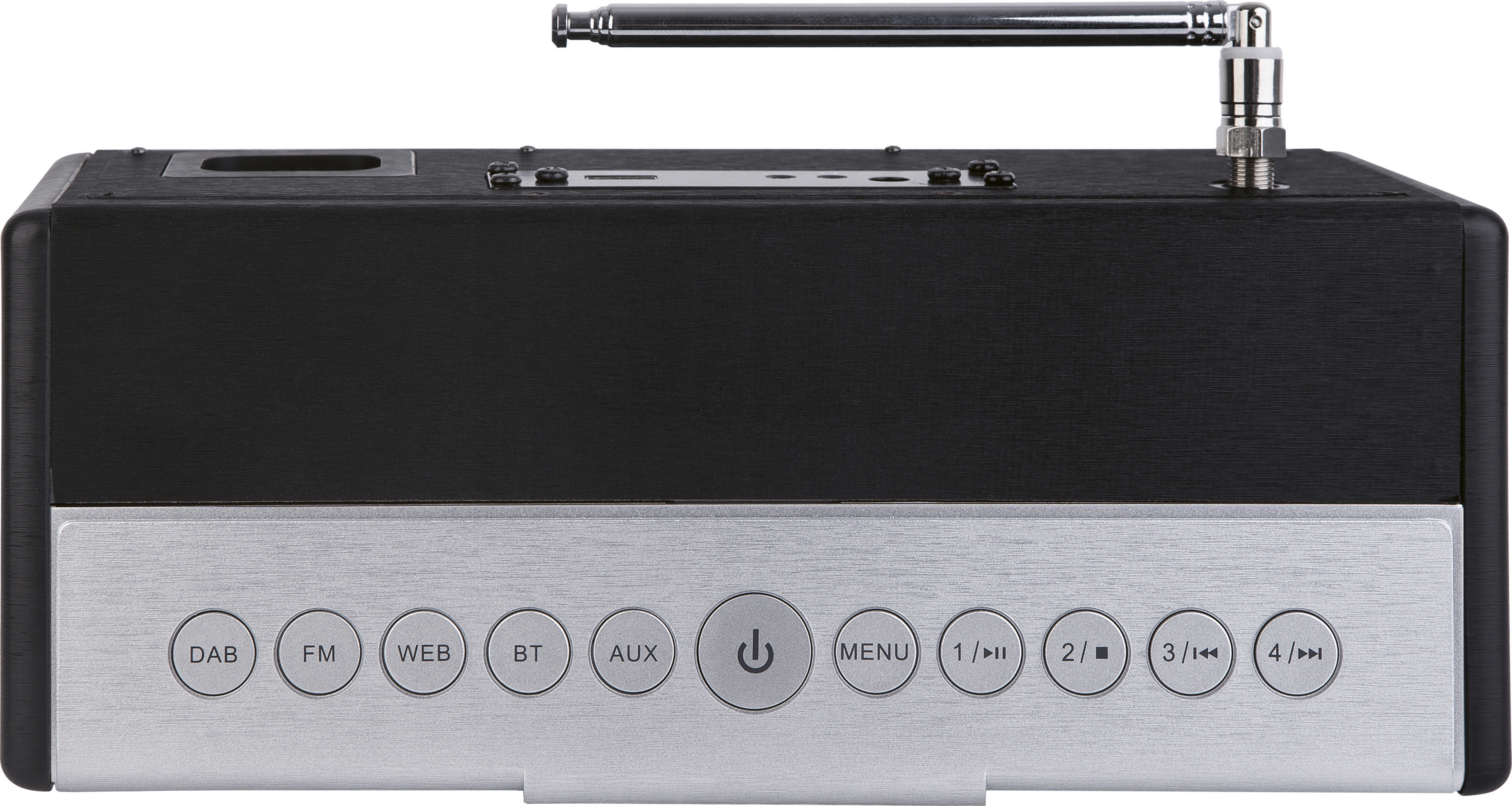 TELESTAR S20i  Multifunktionsradio, digital, DAB, DAB+, FM, Internet Radio, Bluetooth, Schwarz/Silber
