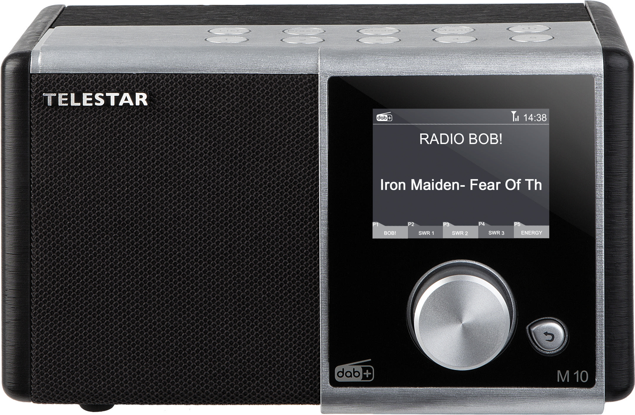 TELESTAR M10 DAB+ Radio, digital, DAB, DAB+, FM, Schwarz/Silber