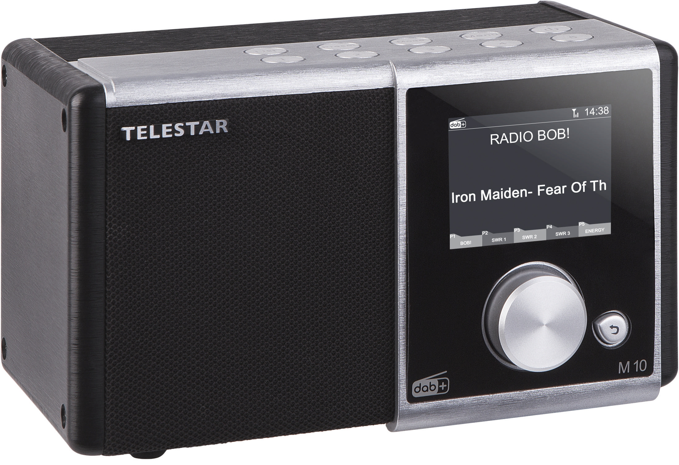 TELESTAR M10 DAB+ Radio, digital, DAB+, DAB, FM, Schwarz/Silber