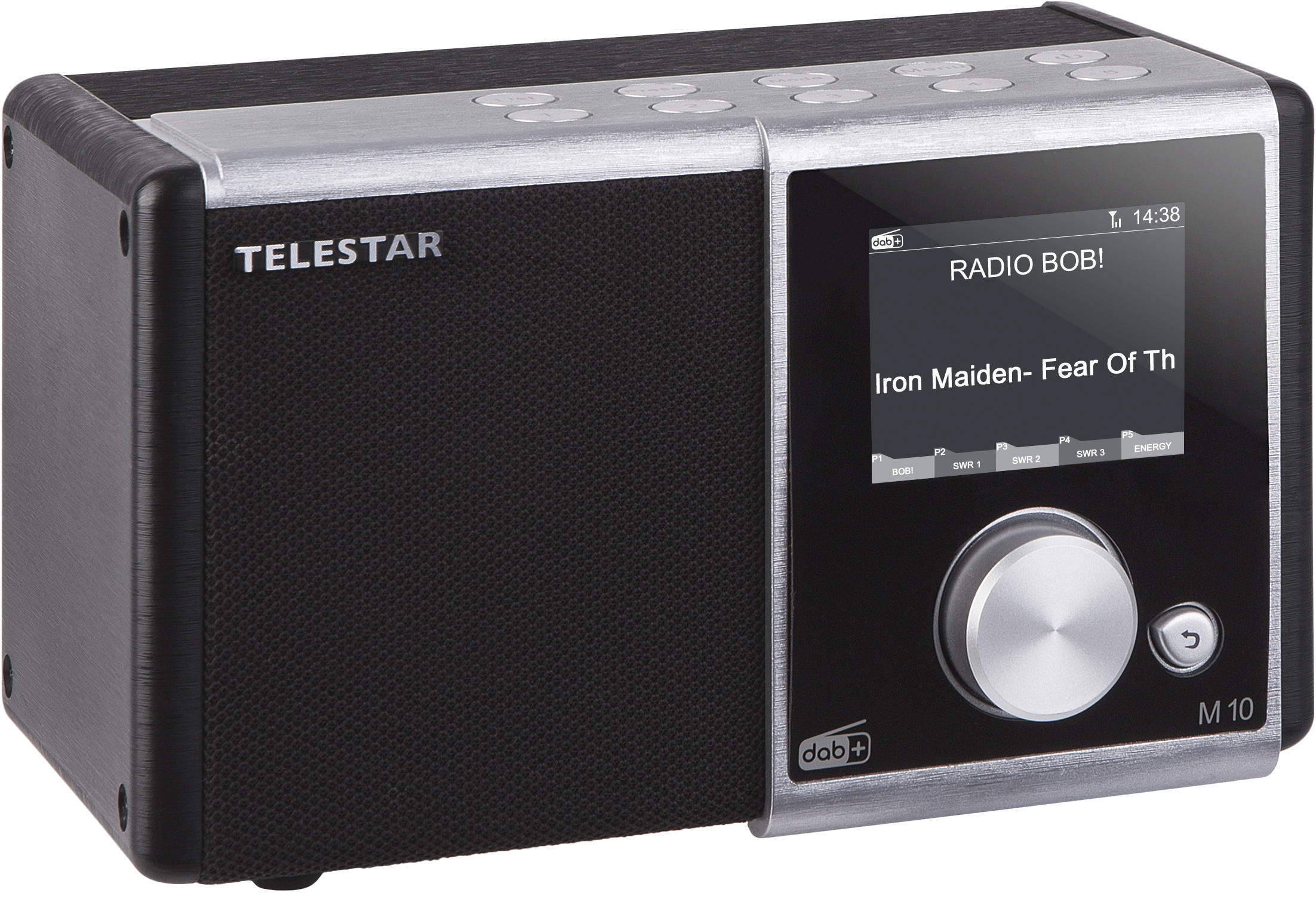 TELESTAR M10 DAB+ Radio, digital, DAB, DAB+, FM, Schwarz/Silber