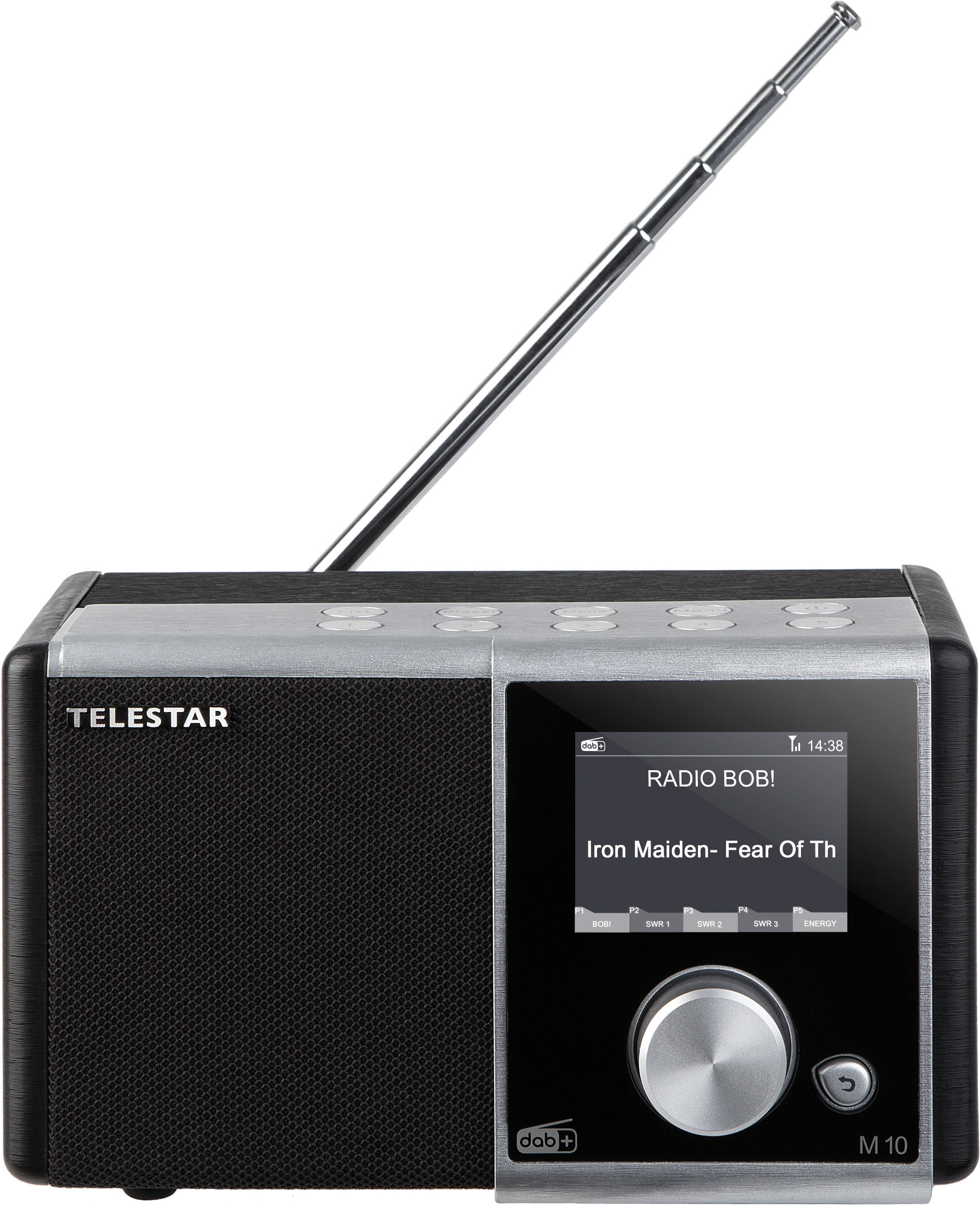 TELESTAR M10 DAB, digital, Radio, Schwarz/Silber DAB+ DAB+, FM