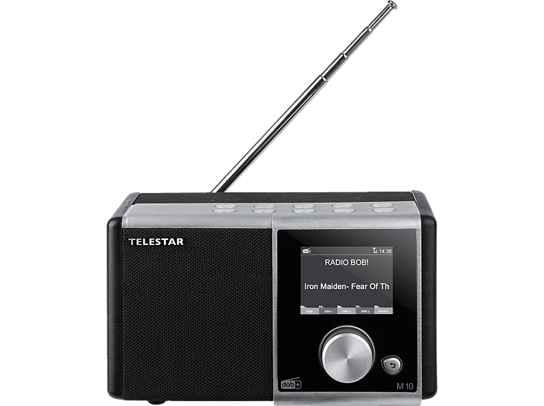 TELESTAR M10 DAB+ Radio, digital, DAB, DAB+, FM, Schwarz/Silber