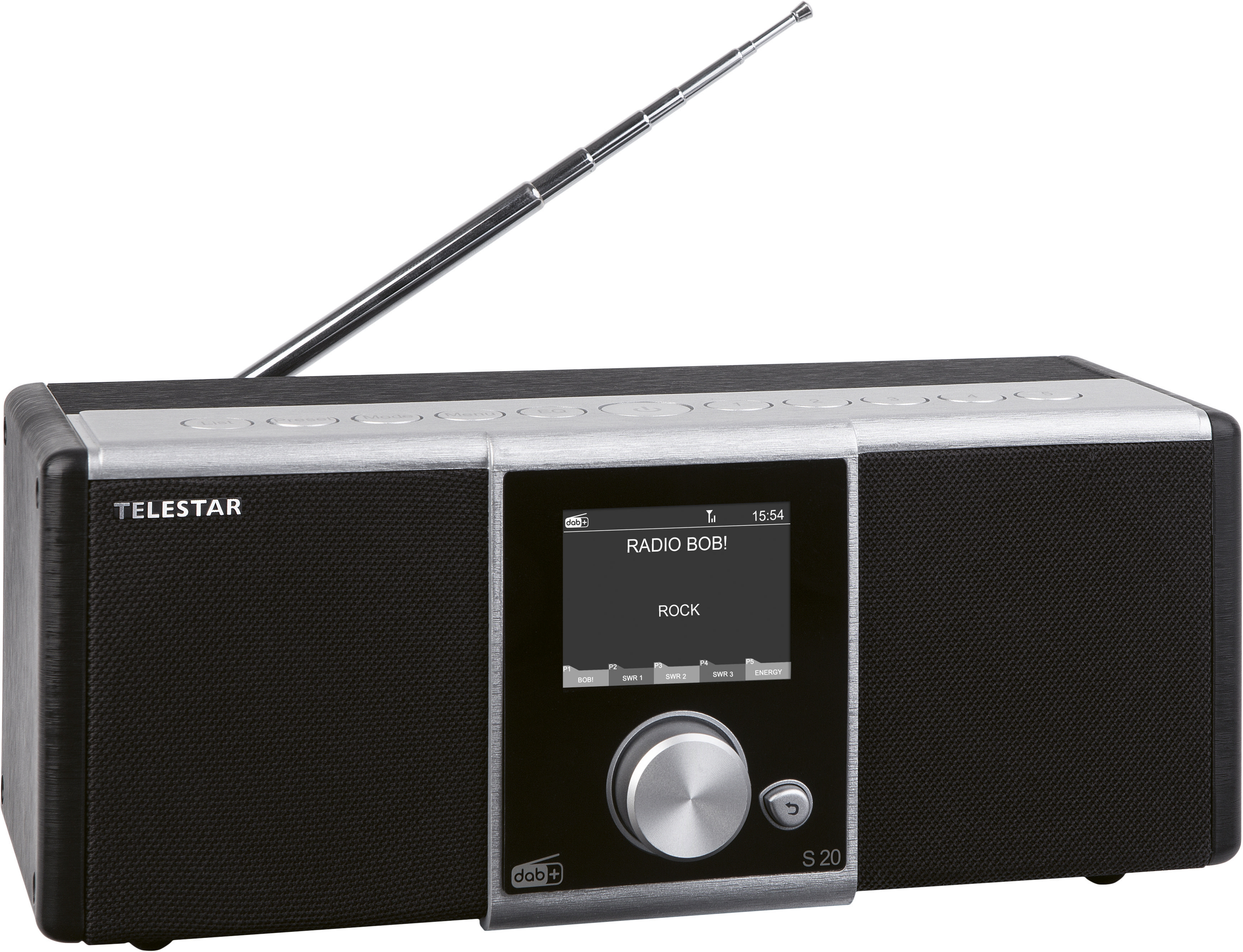 TELESTAR S20 DAB+ Radio, digital , DAB, DAB+, FM, Schwarz/Silber