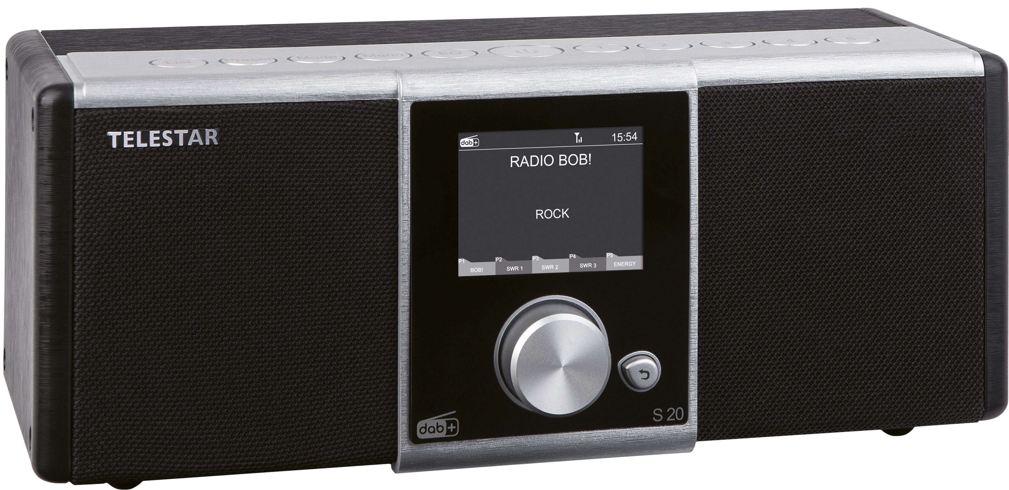 TELESTAR S20 DAB+ Radio, digital , DAB, DAB+, FM, Schwarz/Silber