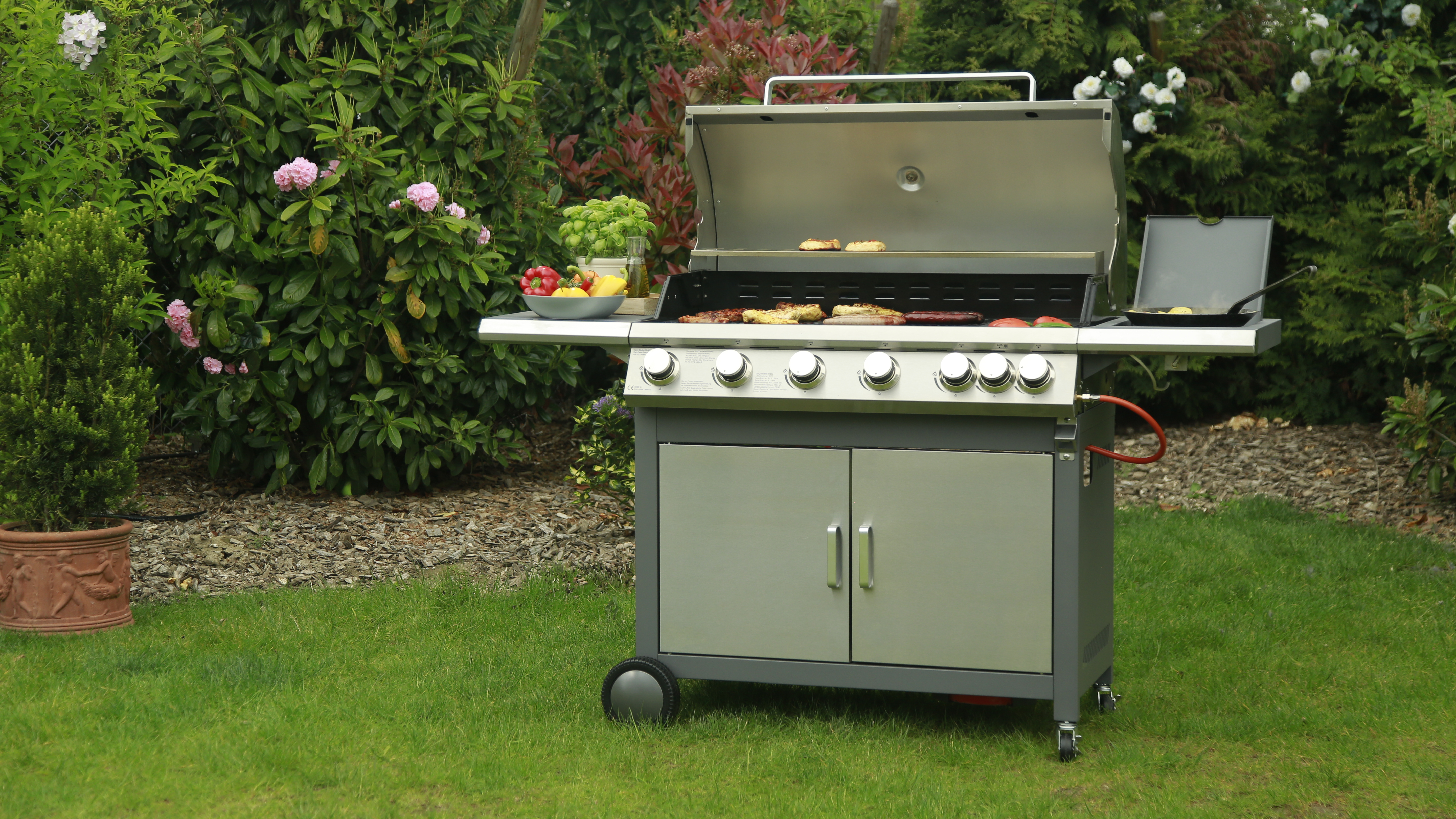 TEPRO 3177 Highview Gasgrill, Anthrazit/Edelstahl (22050 Watt)