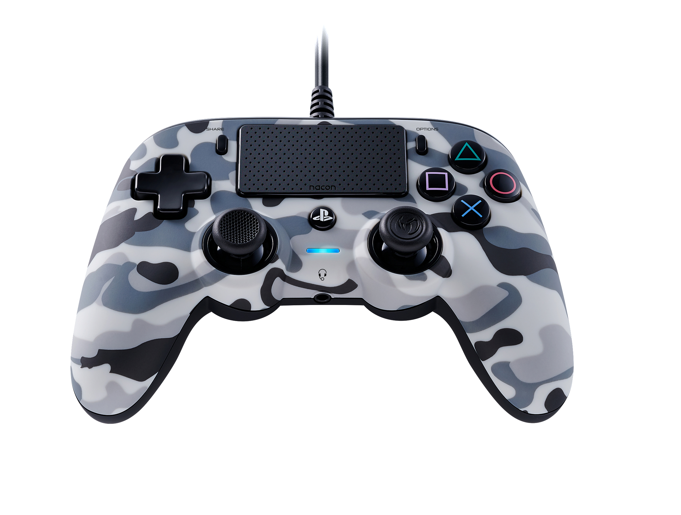 für 4 Controller LIZENZ) Wireless Gaming (OFF. PlayStation CONTROLLER Camo/Grey NACON PS4