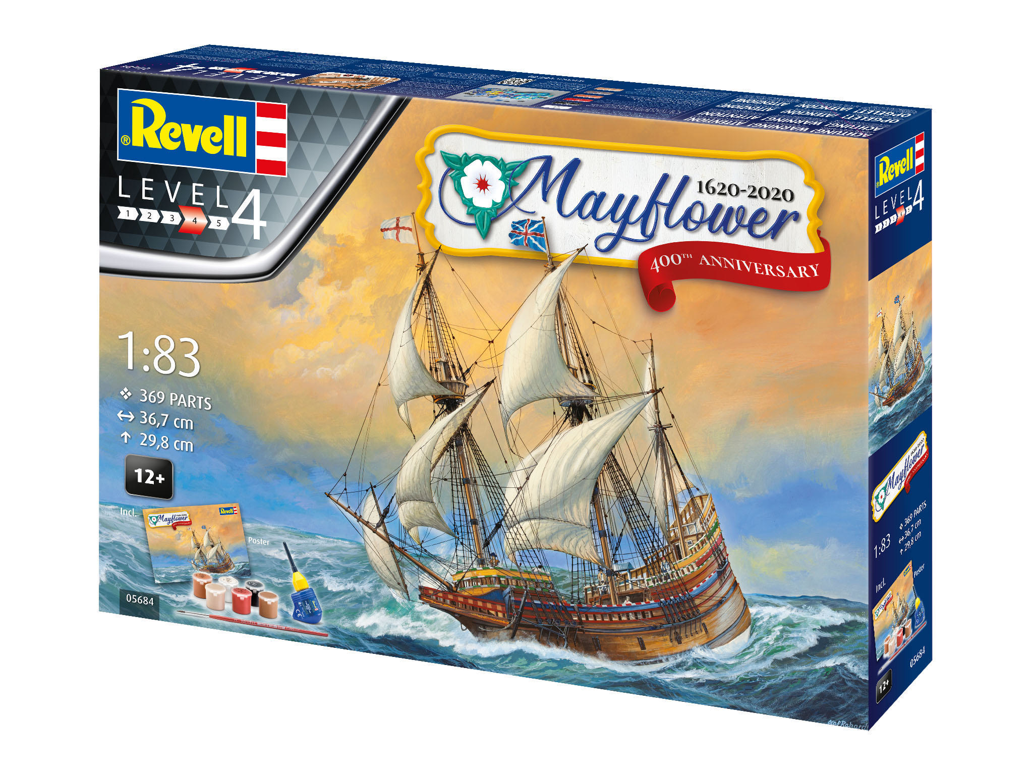 REVELL Mayflower - Mehrfarbig Anniversary 400th Bausatz