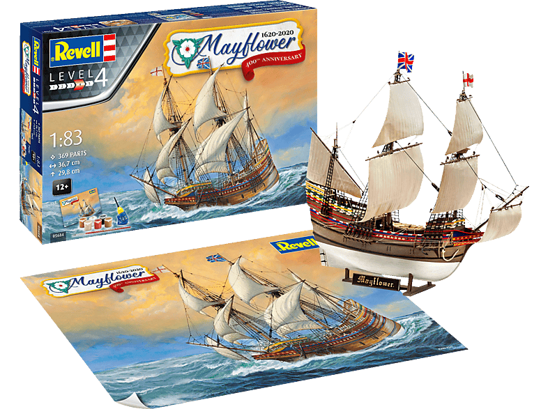 REVELL Mayflower - 400th Anniversary Bausatz, Mehrfarbig