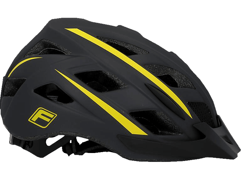 Montis Schwarz/Gelb) Urban L/XL cm, FISCHER 58-61 (Fahrradhelm, 50452