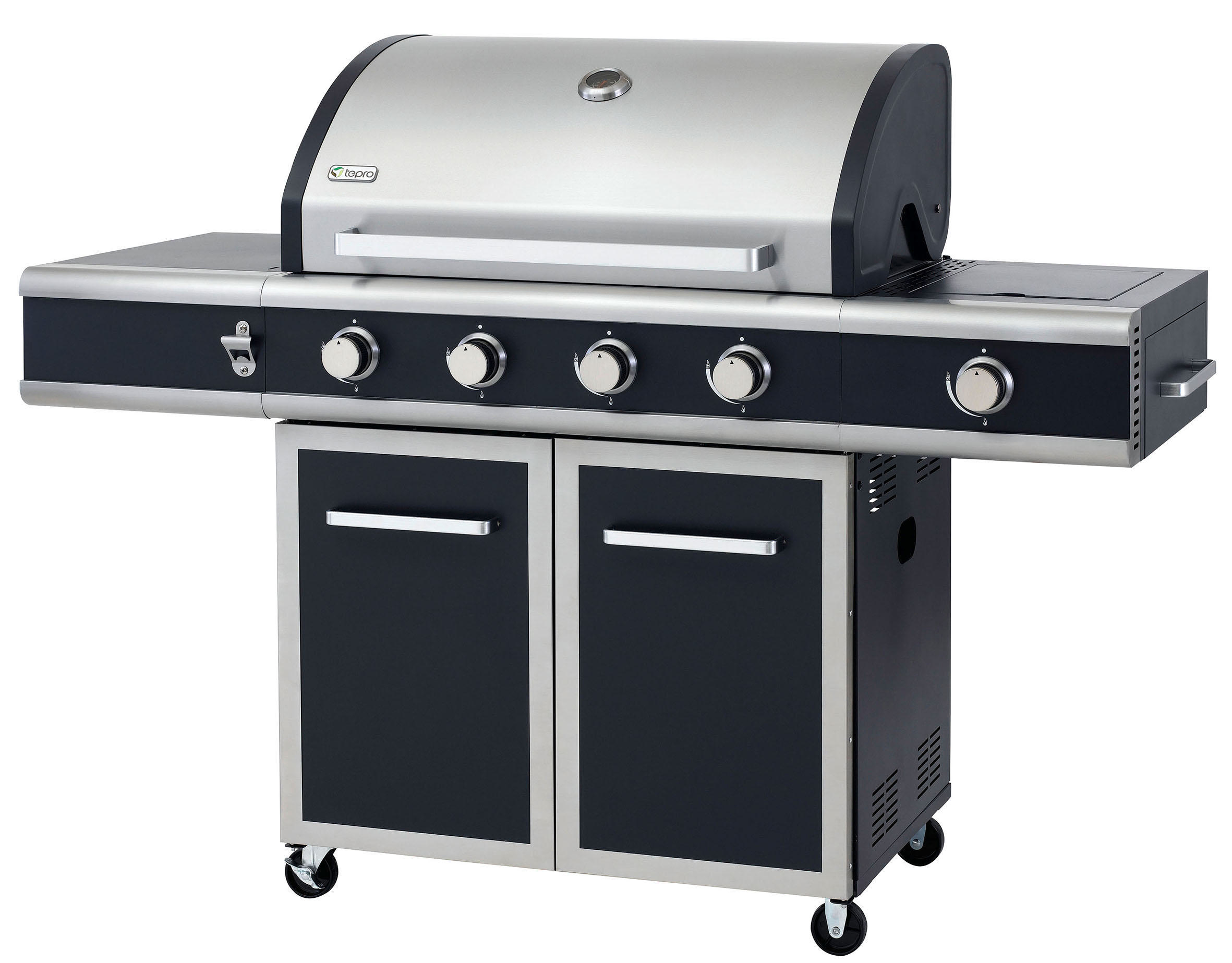 TEPRO 3175 Vancouver Gasgrill, Dunkelblau/Edelstahl (16900 Watt)