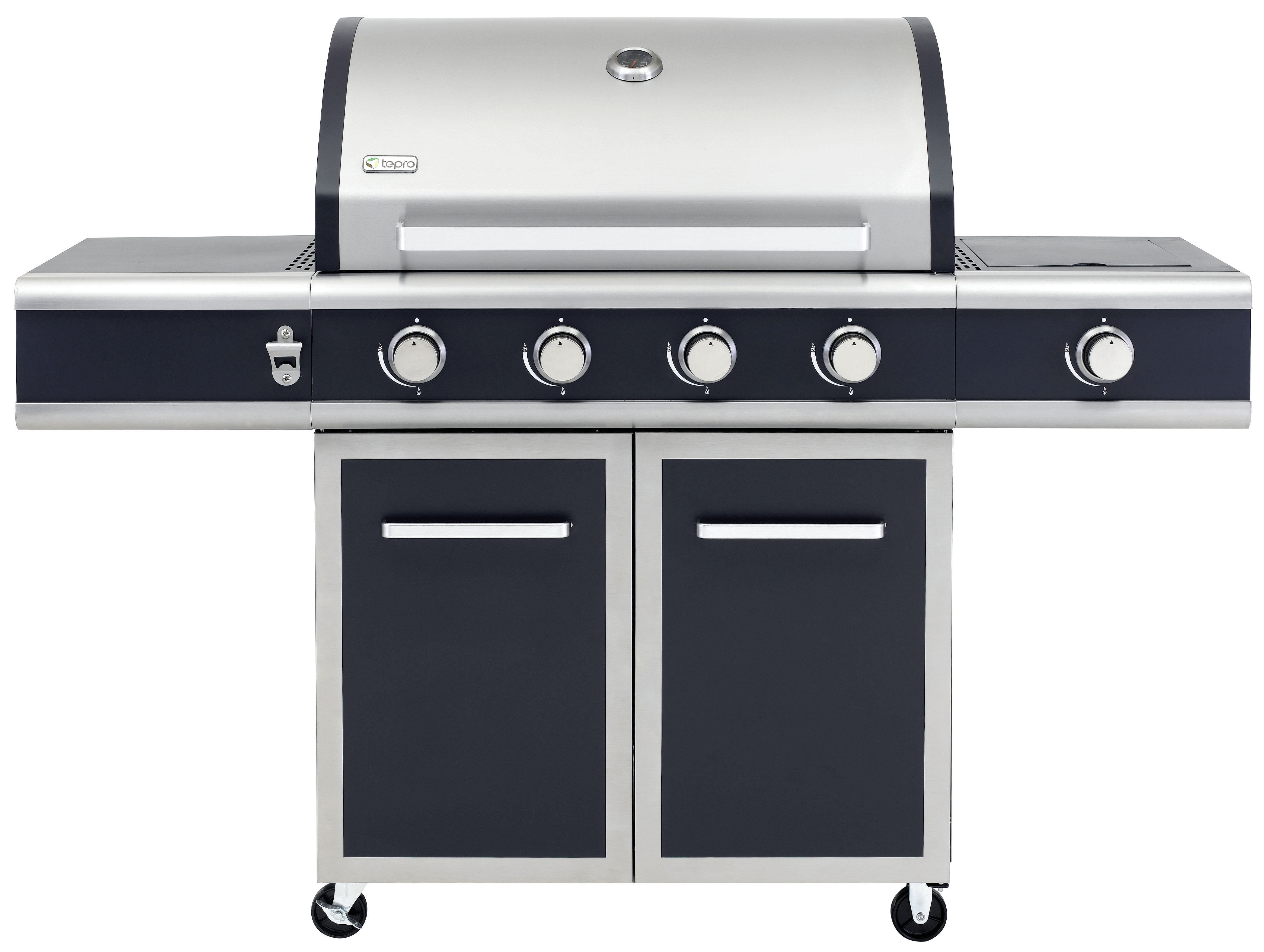 TEPRO 3175 Vancouver Gasgrill, Dunkelblau/Edelstahl (16900 Watt)