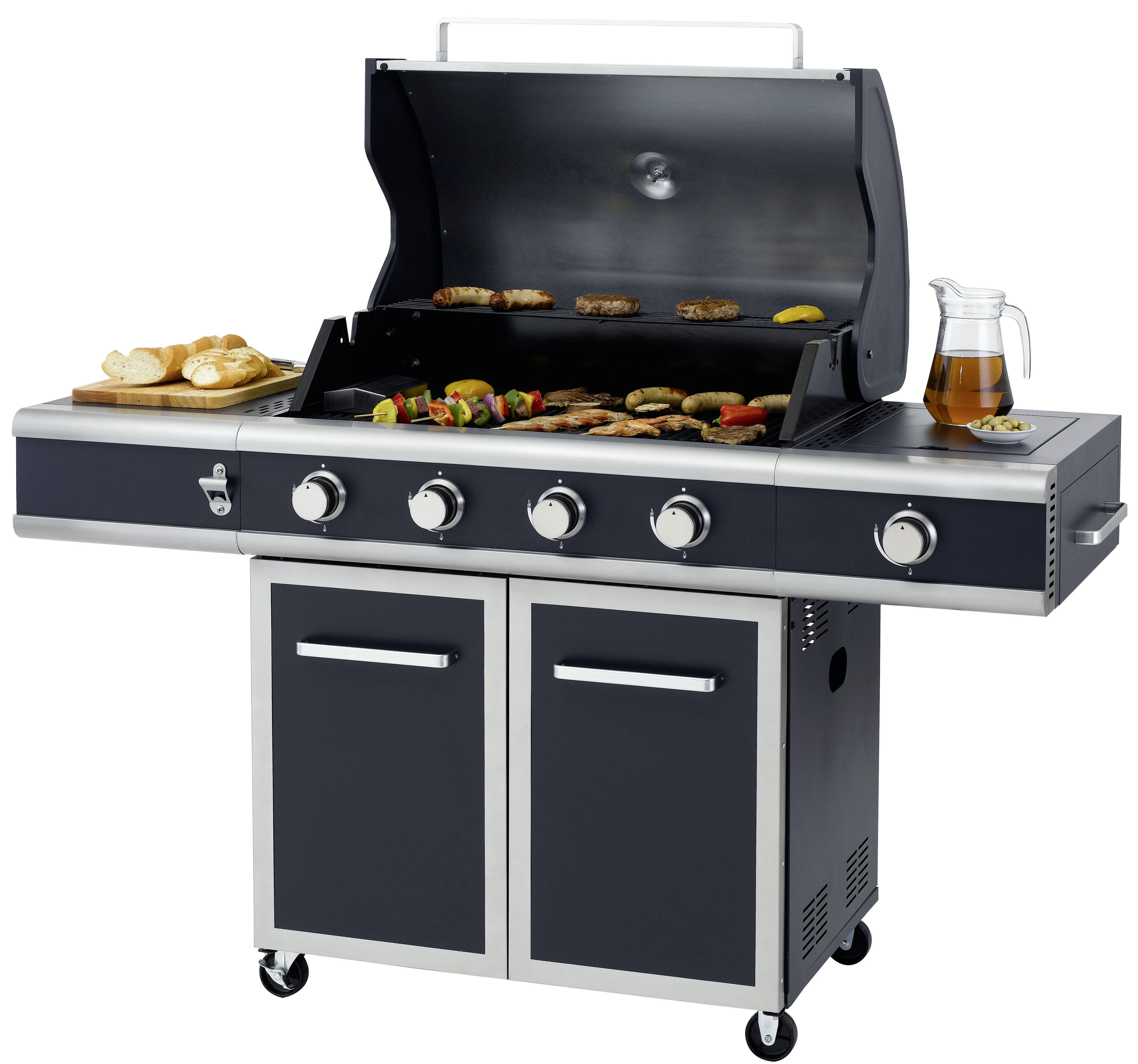 TEPRO 3175 Vancouver Gasgrill, Dunkelblau/Edelstahl (16900 Watt)
