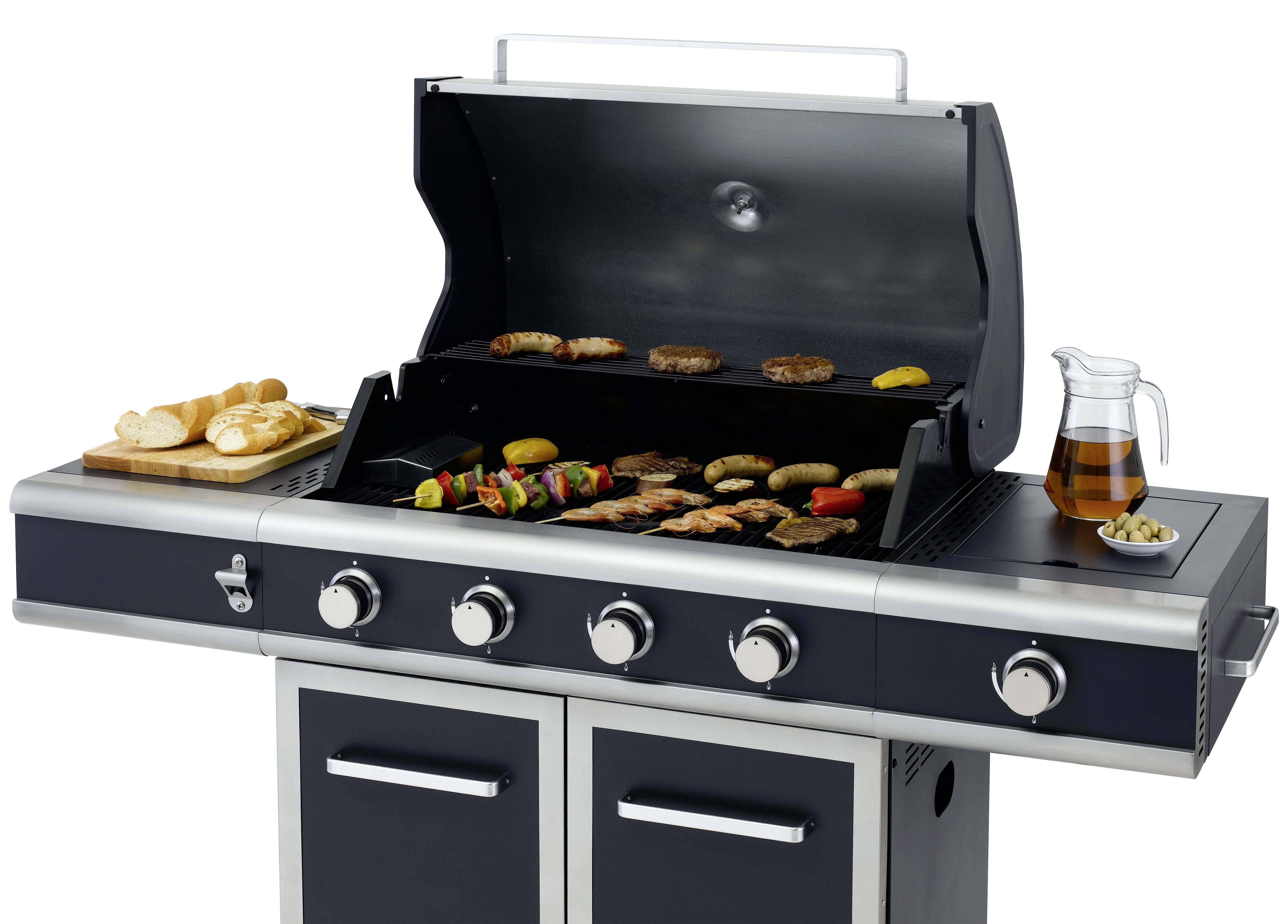 TEPRO 3175 Vancouver Gasgrill, Dunkelblau/Edelstahl (16900 Watt)