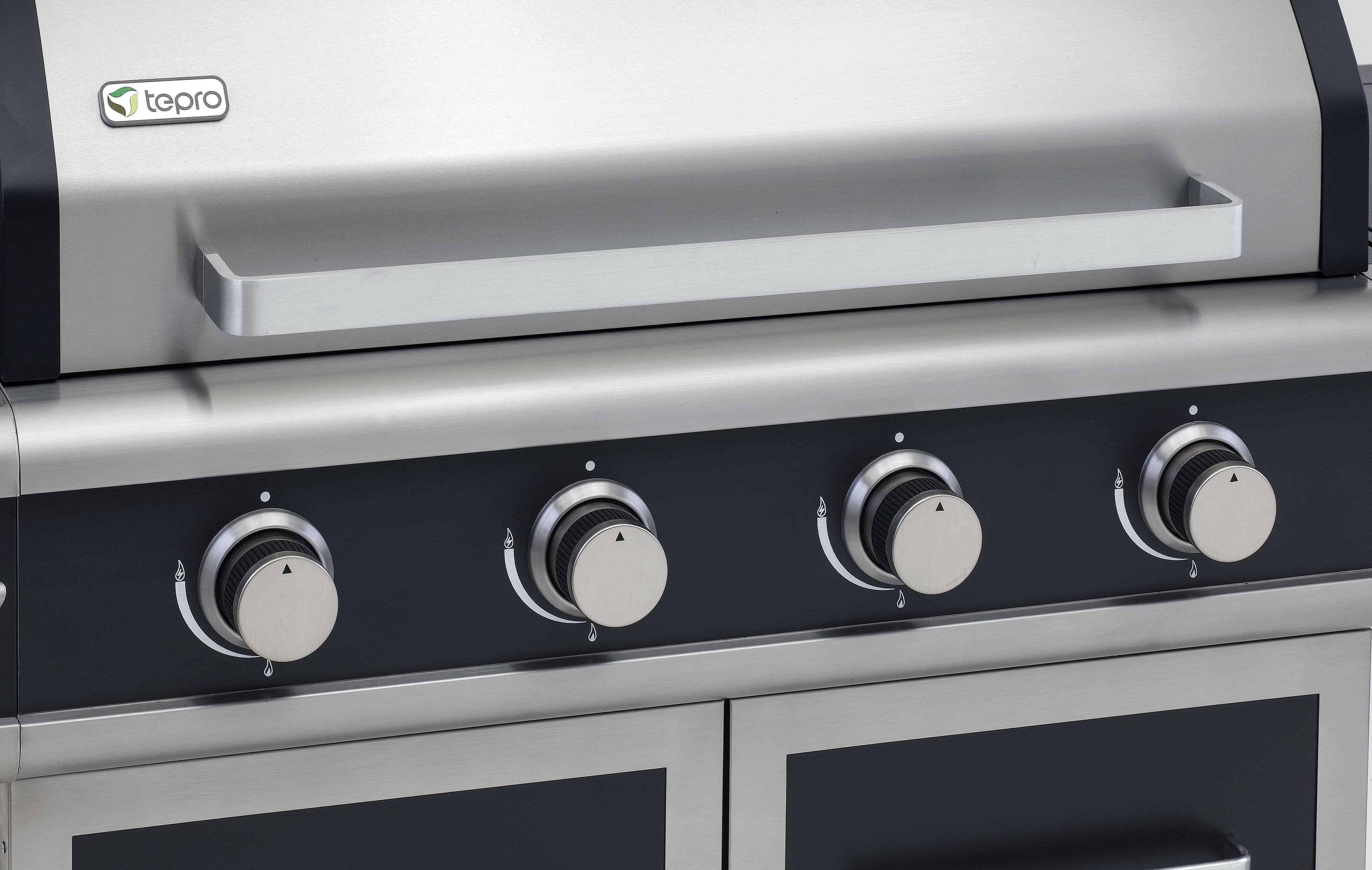 TEPRO 3175 Vancouver Gasgrill, Dunkelblau/Edelstahl (16900 Watt)