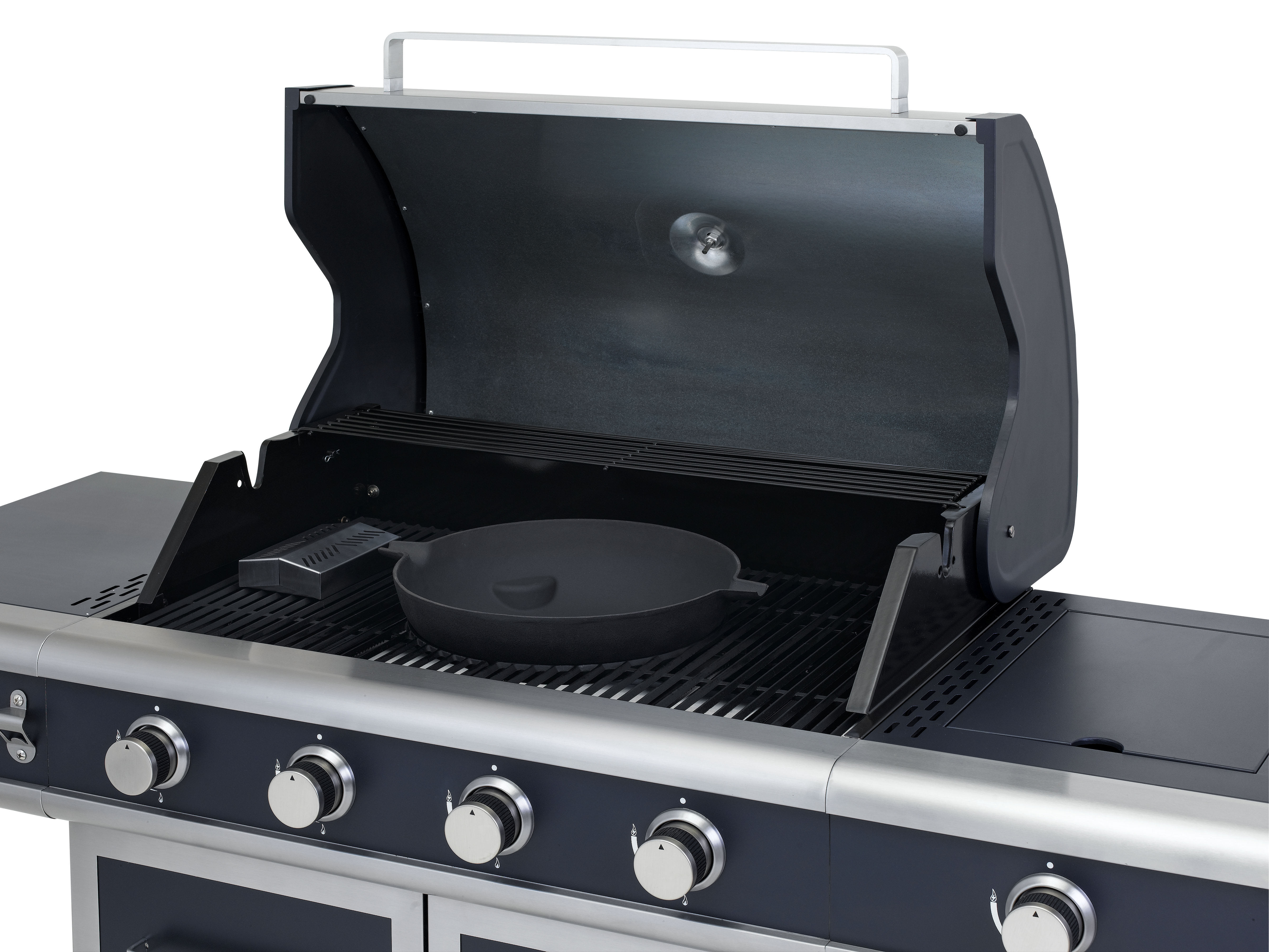 TEPRO 3175 Vancouver Gasgrill, Dunkelblau/Edelstahl (16900 Watt)