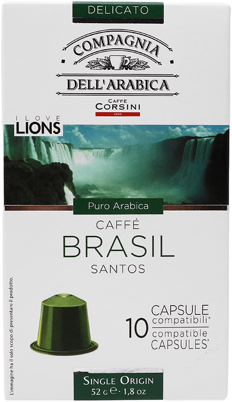 COMPAGNIA DELL' ARABICA DBA053 BRASILE SANTOS Nespresso kompatibilis kapszula
