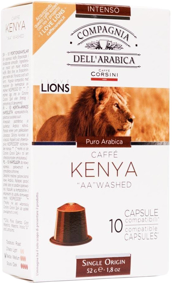 COMPAGNIA DELL' ARABICA DKE052 KENYA AA WASHED Nespresso kompatibilis kapszula