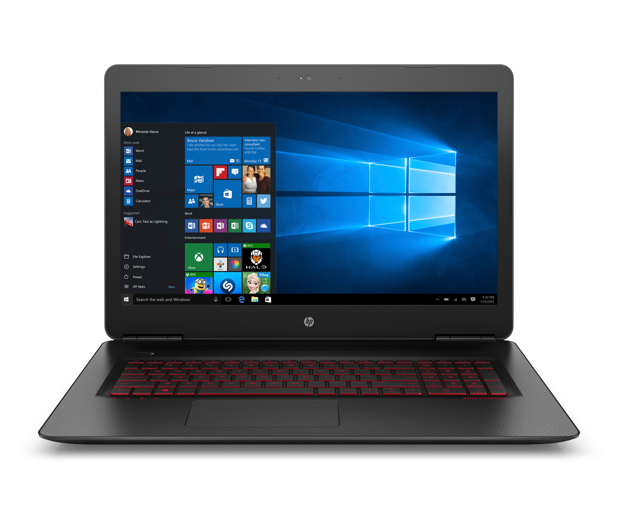 HP OMEN 17-w003ng - 17,3 Zoll - Intel® Core™ i7 i7-6700HQ - 8 GB - 1 TB - NVIDIA - Windows 10 Home (64 Bit)